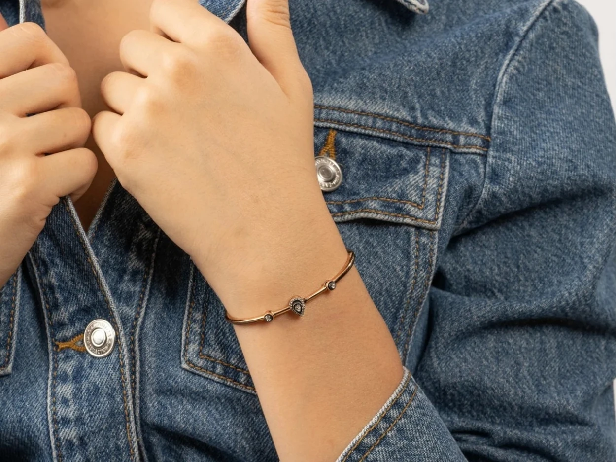 0,22 Karat Altın Pırlantalı Elmas Bilezik