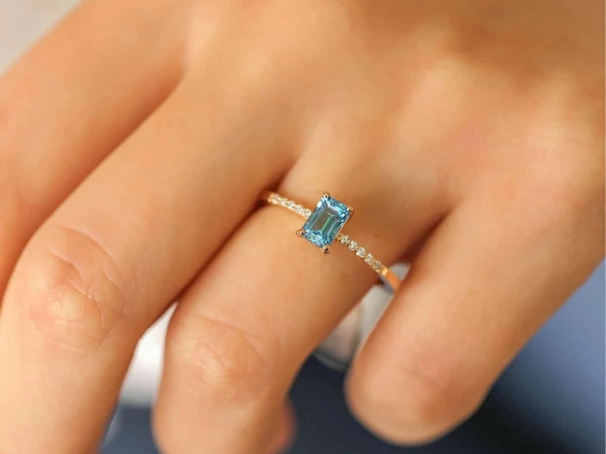 0,83 Karat Pırlanta Colorful Yüzük