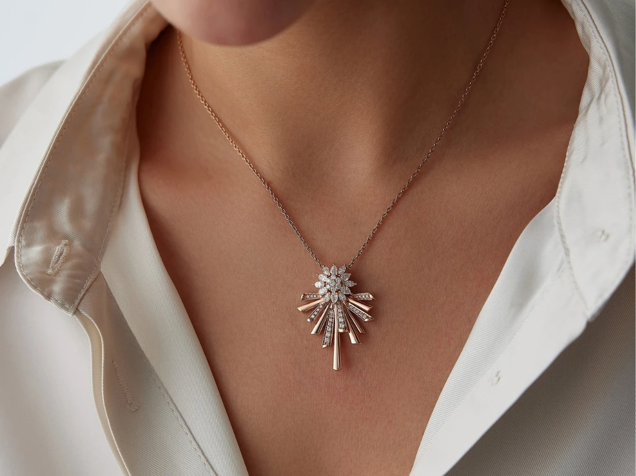 1,23 Karat Tasarım Pırlanta Kolye