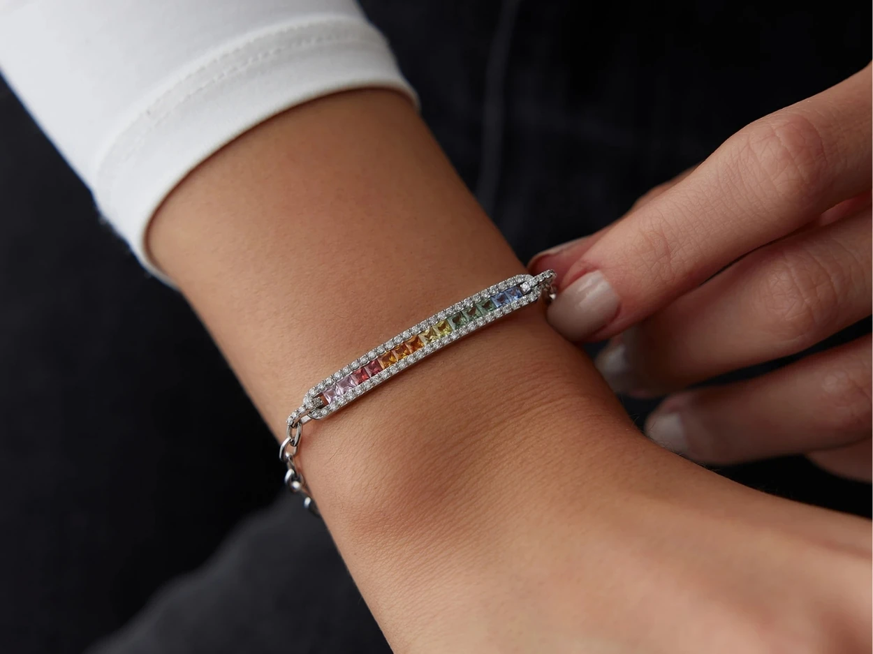 1,91 Karat Safir Pırlanta Bileklik