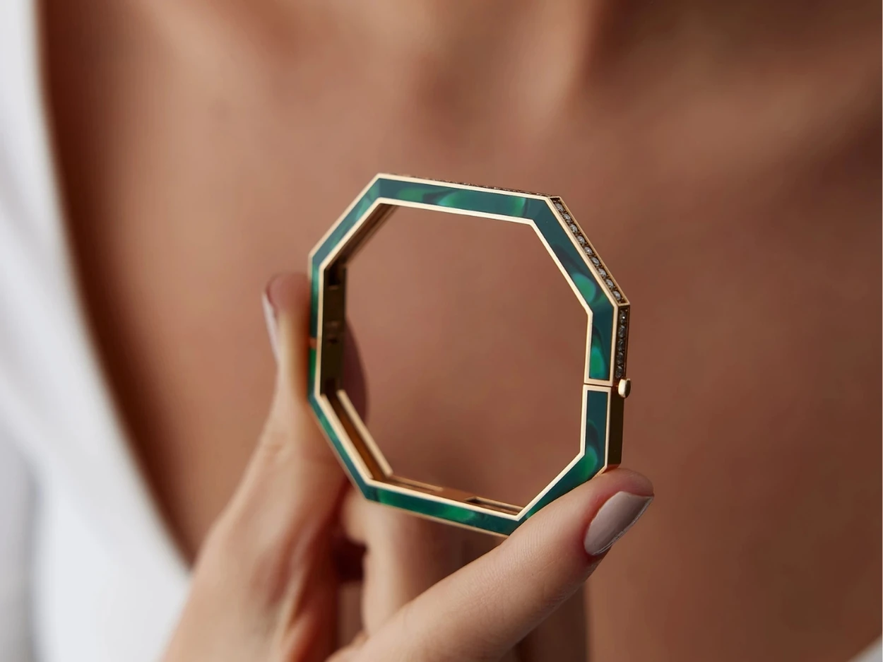 1,17 Karat Tasarım Pırlanta Kelepçe Bilezik