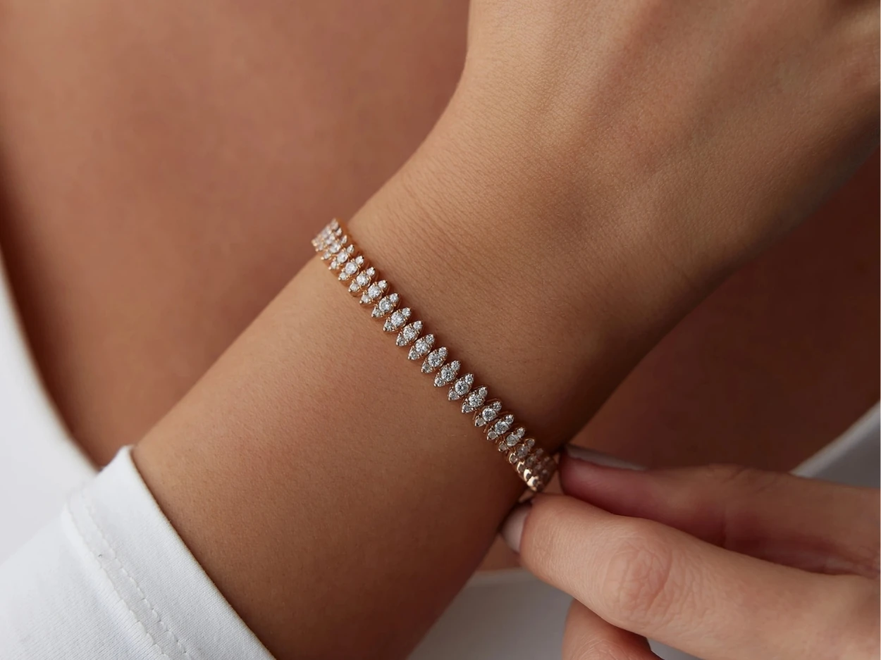 4,12 Karat Tasarım Pırlanta Bileklik