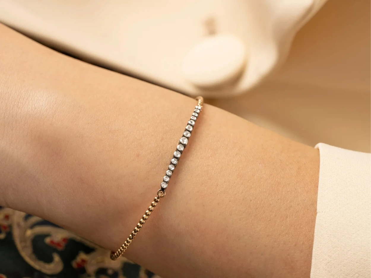 0,35 Karat Altın Elmas Bileklik