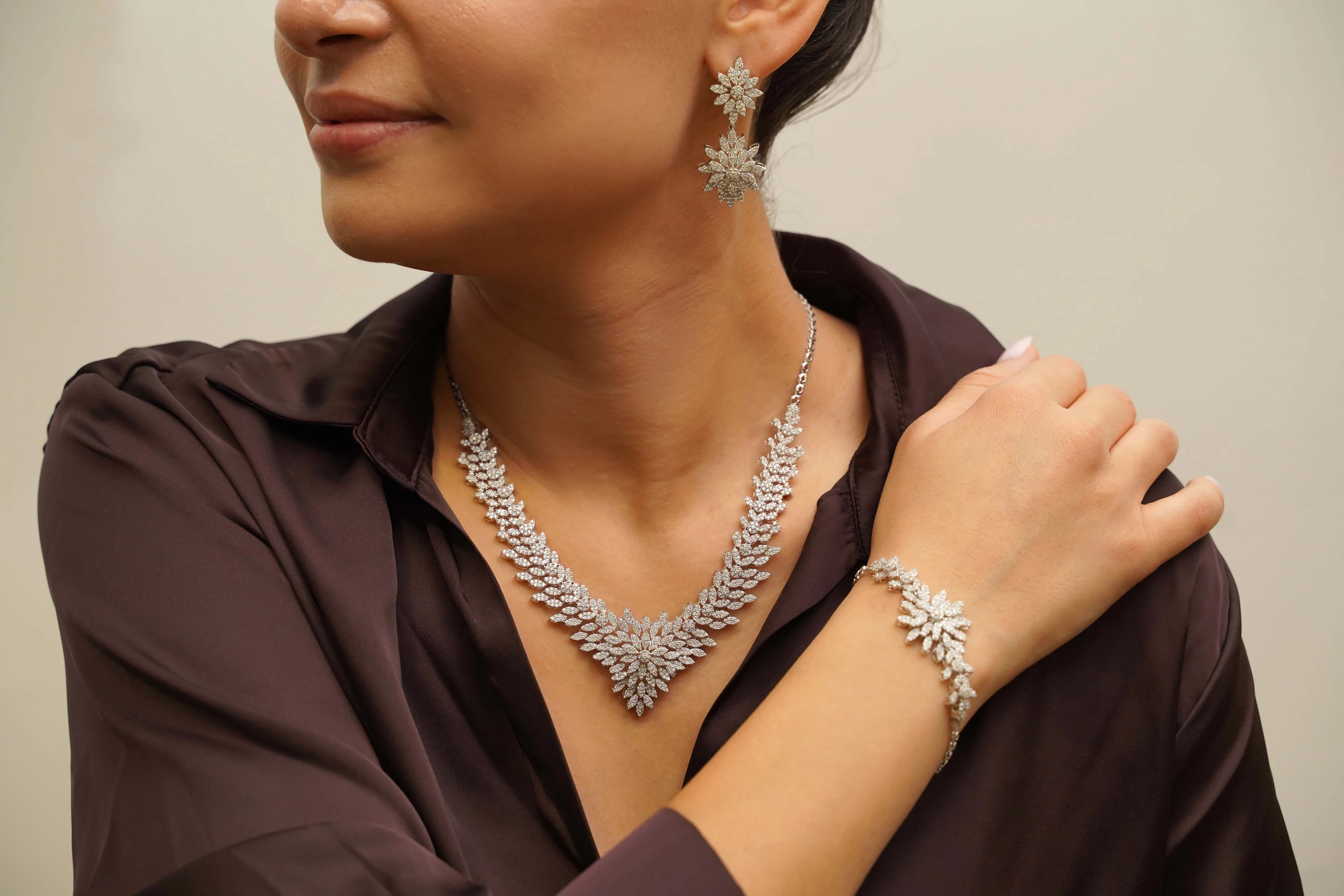 14 Ayar Altın Yaprak Model Set