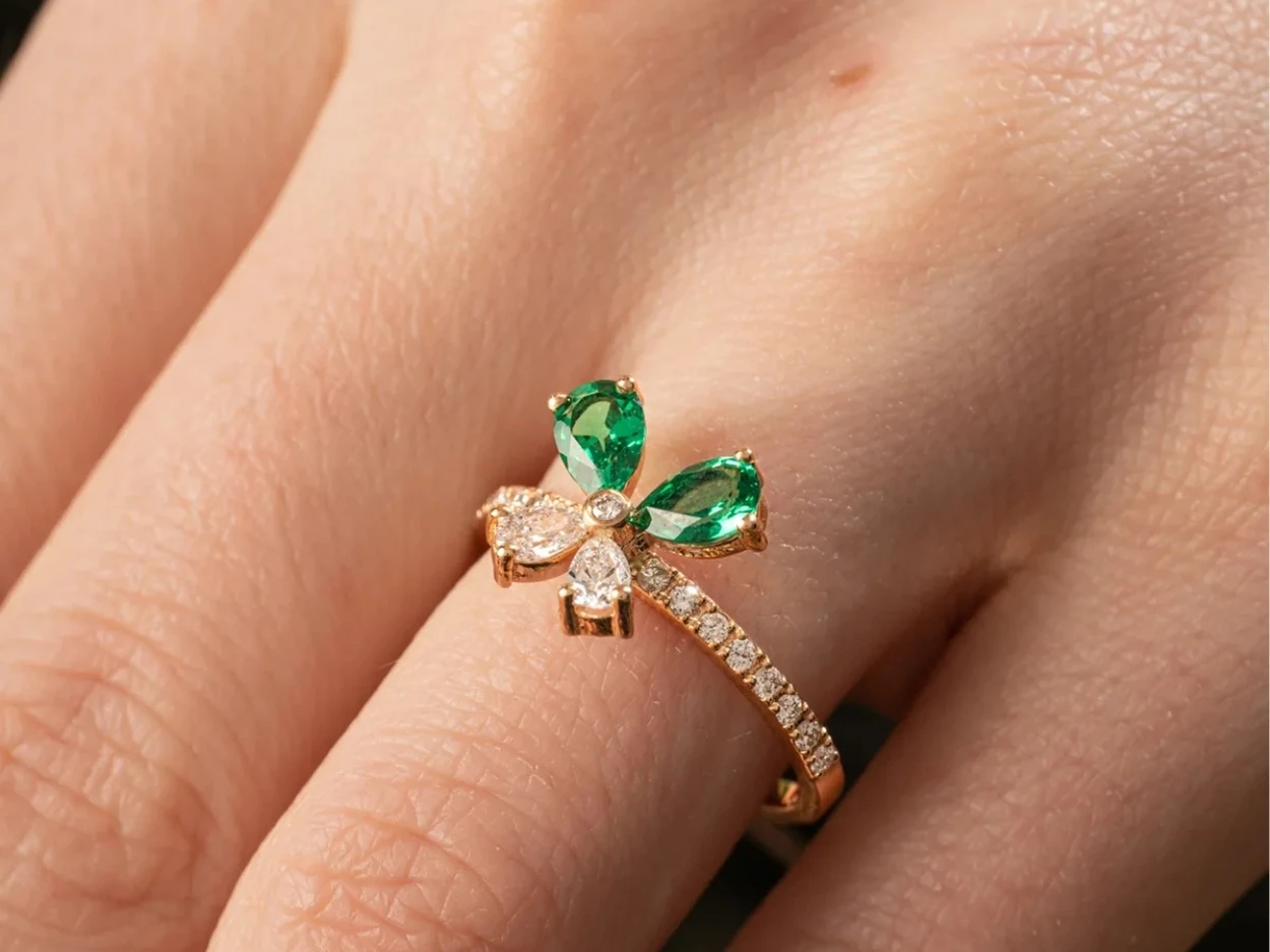 1,28 Karat Pırlanta Colorful Yüzük