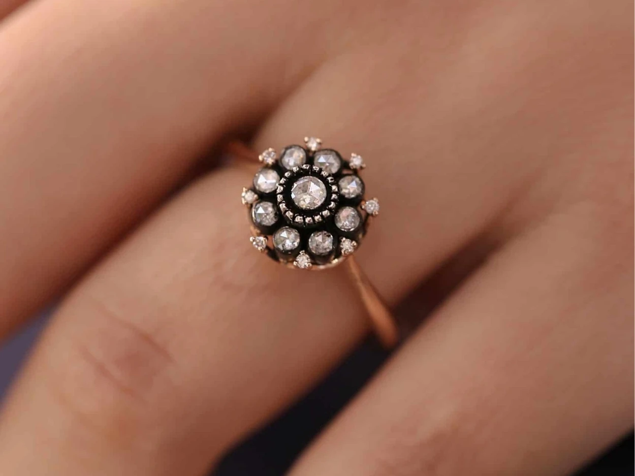 0,27 Karat Altın Elmas Yüzük