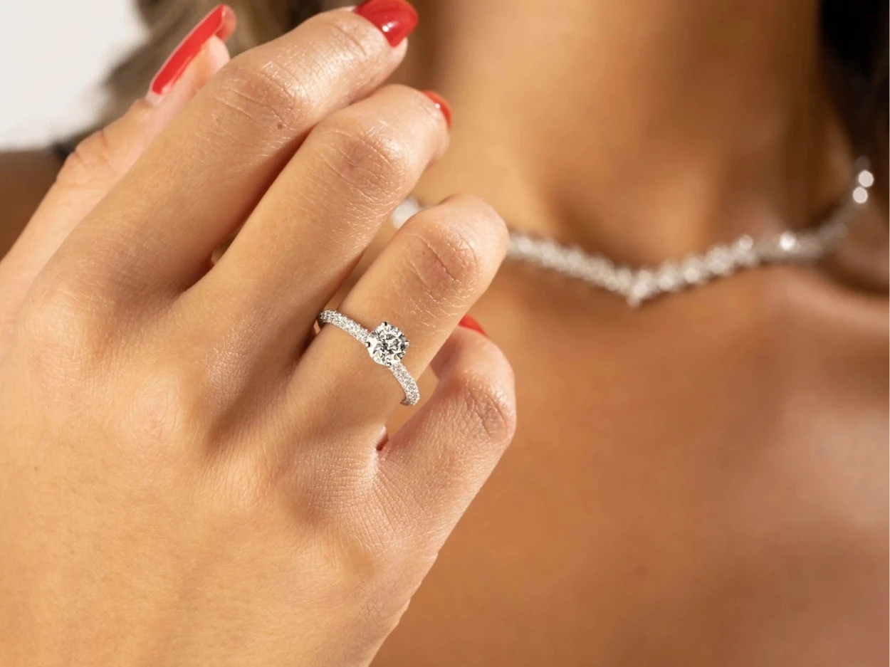 1,71 Karat Altın Pırlanta Tektaş Yüzük