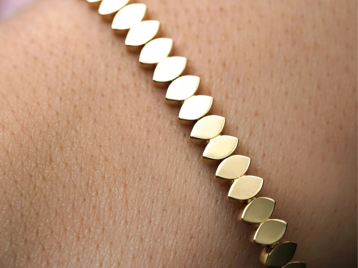 14 Ayar Altın Markiz Füzyon Bileklik