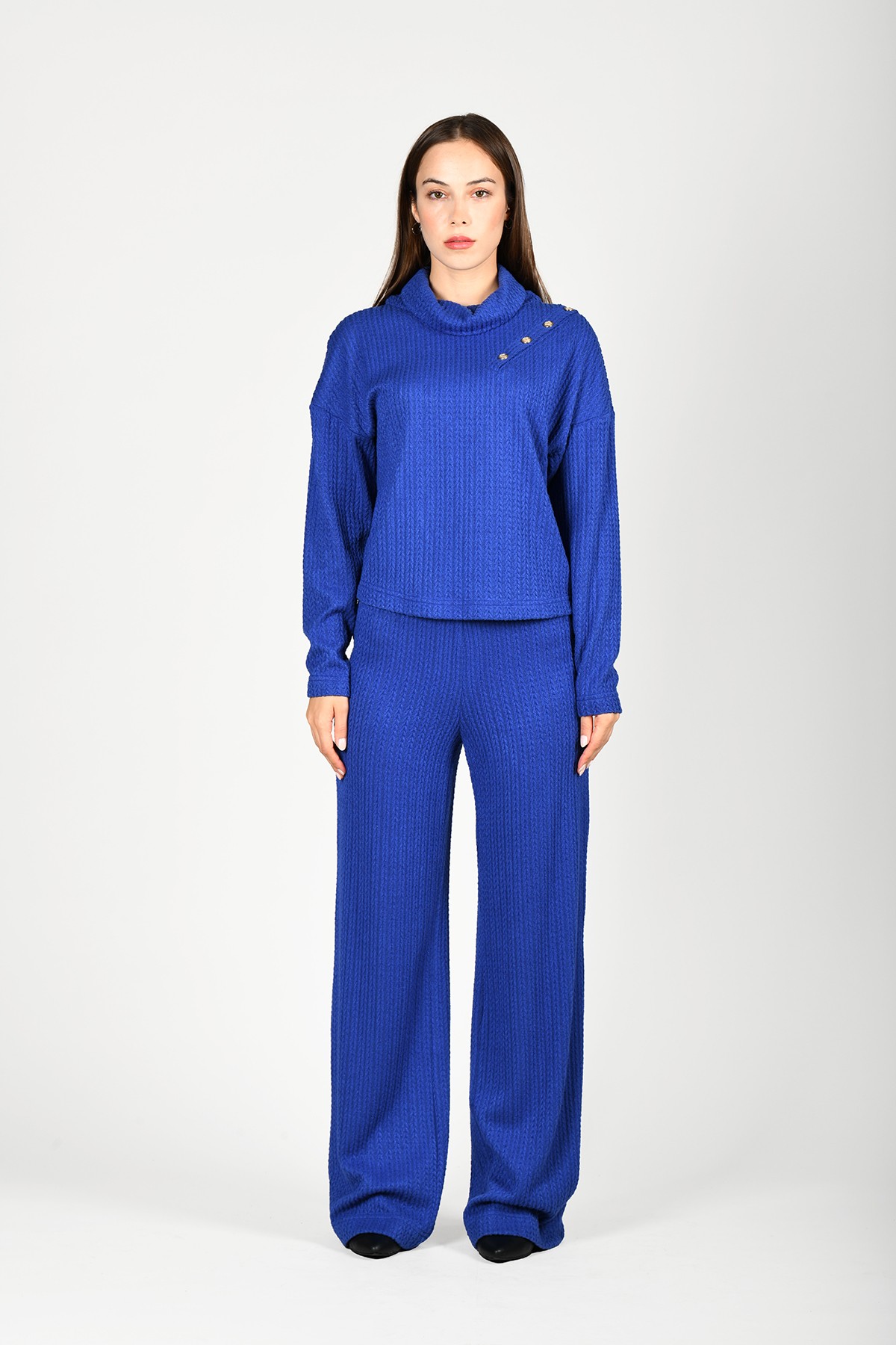 QP118 LANVIN PANTOLON - Sax
