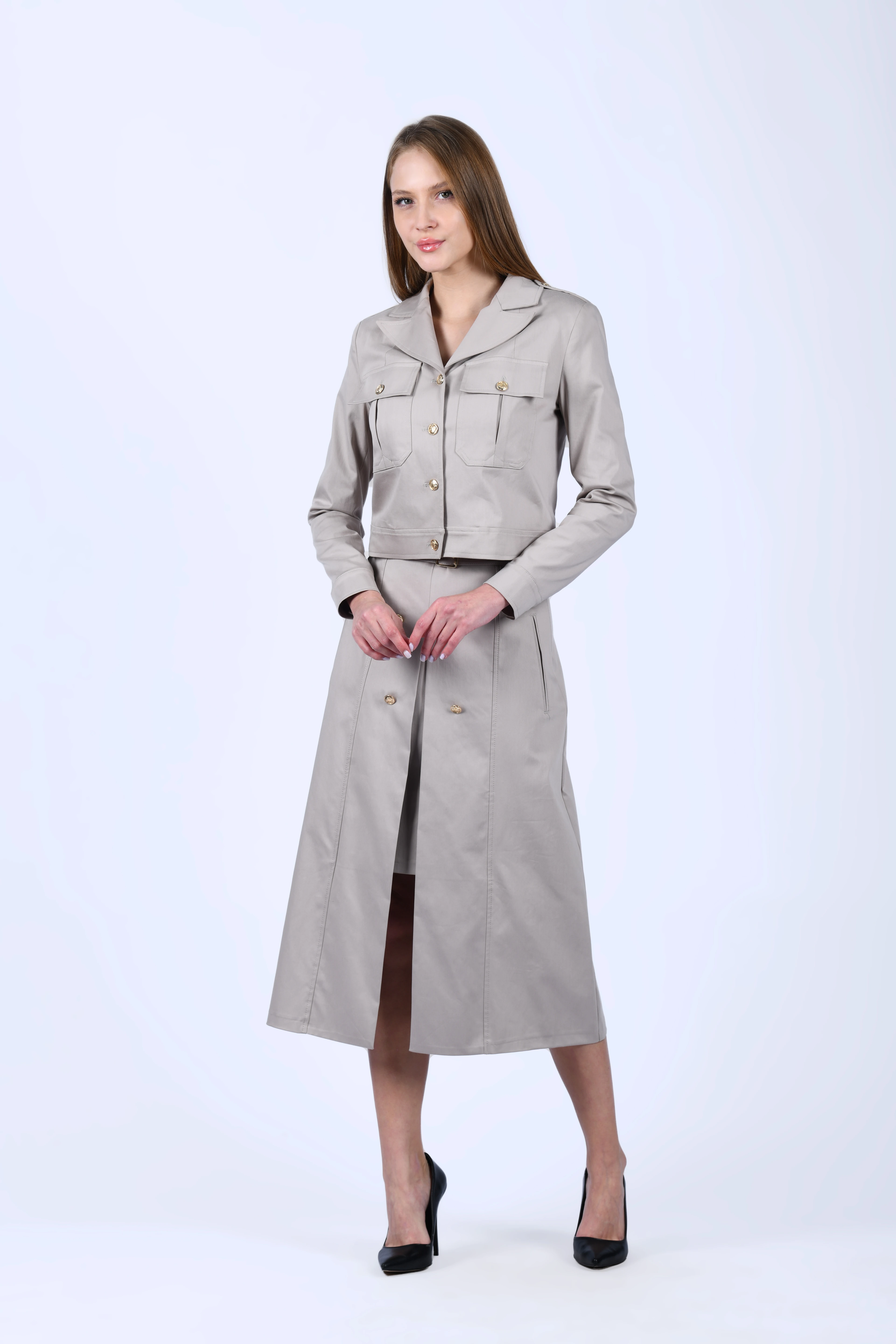 Taş Cepli Gömlek Ceket - QC94