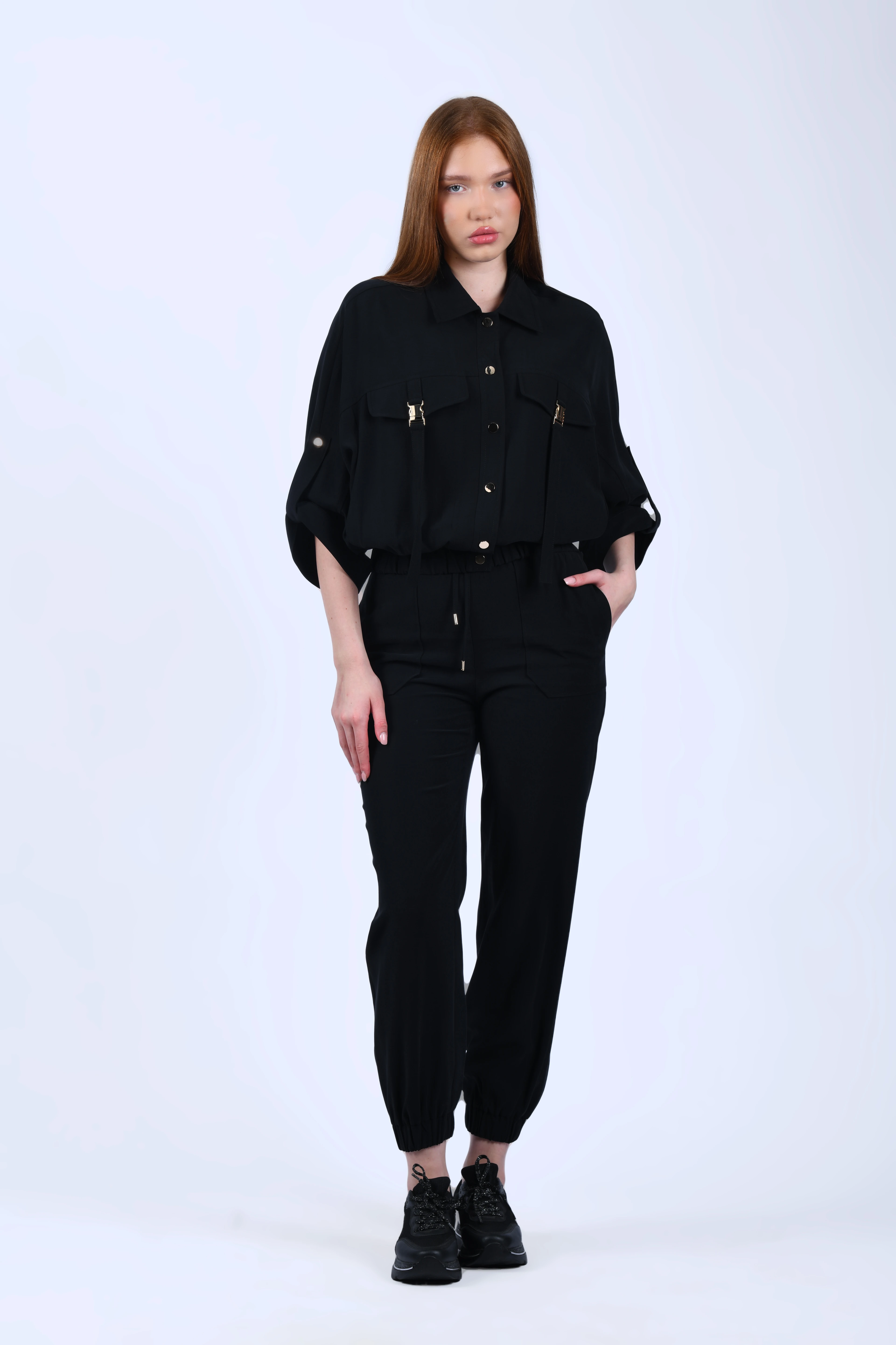 Siyah Gömlek Ceket - QC95