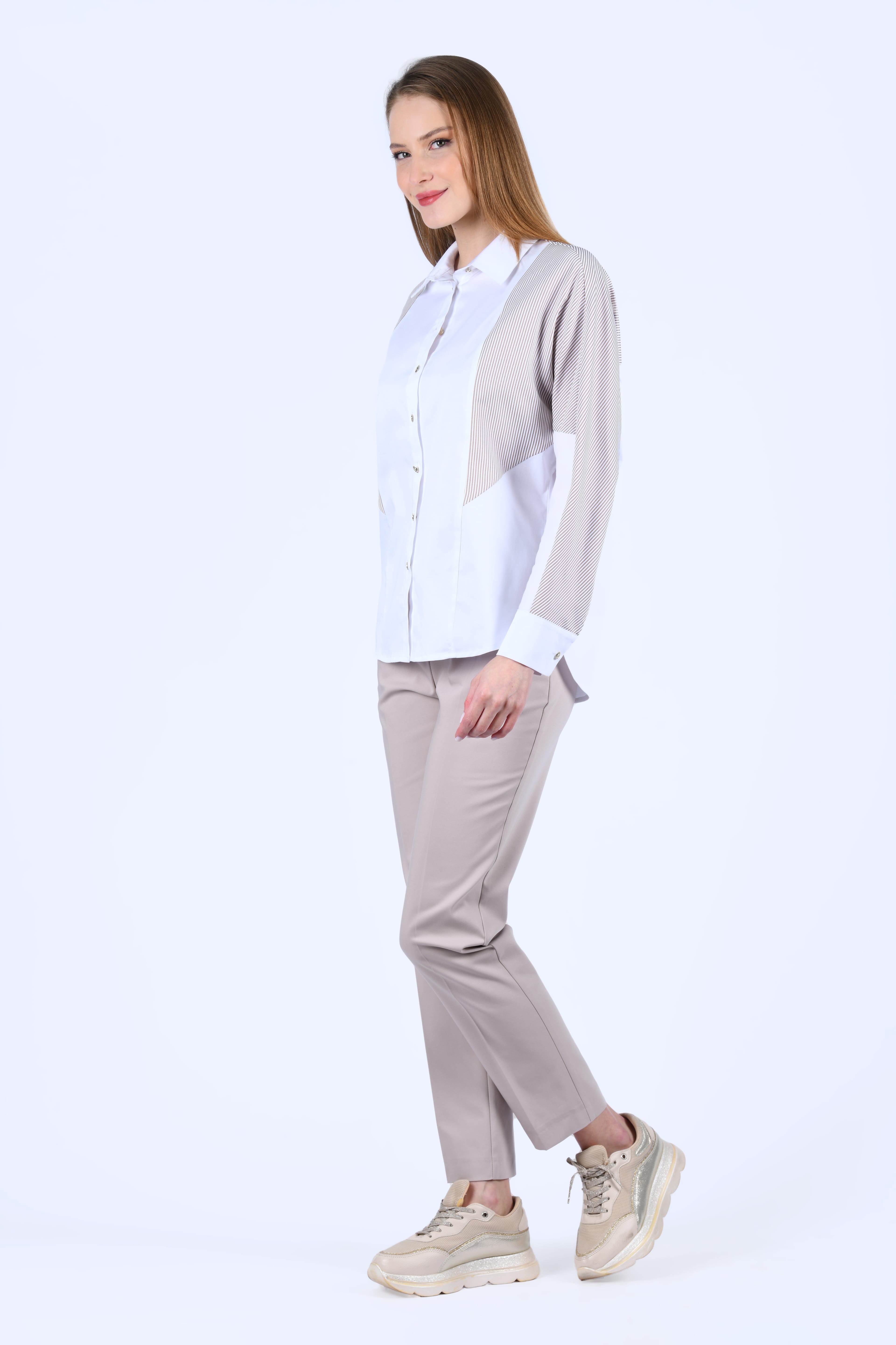 Taş Kendinden Kemerli Pantolon - LP182