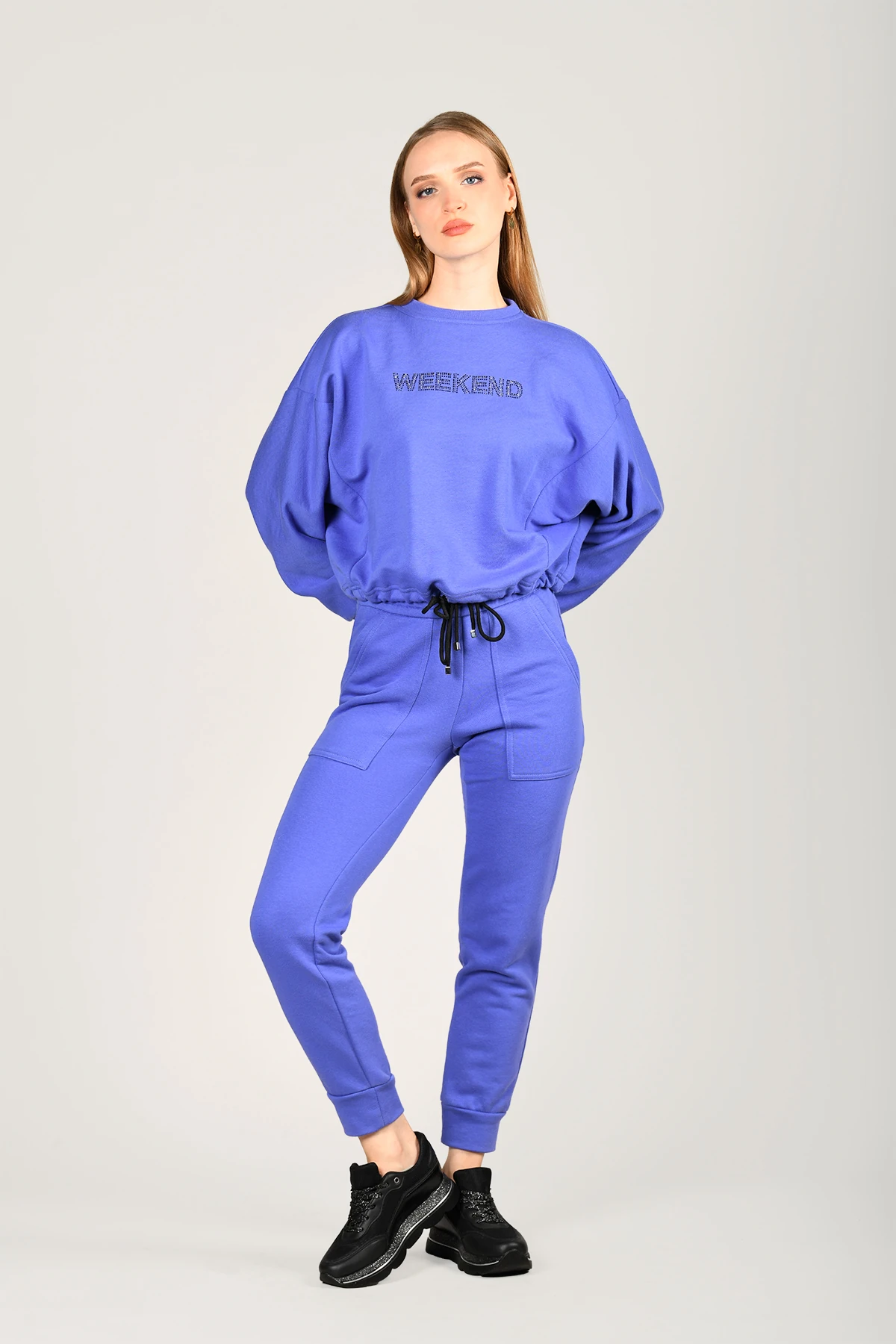 LZ19 DİAGONAL EŞOFMAN ALTI - Mor