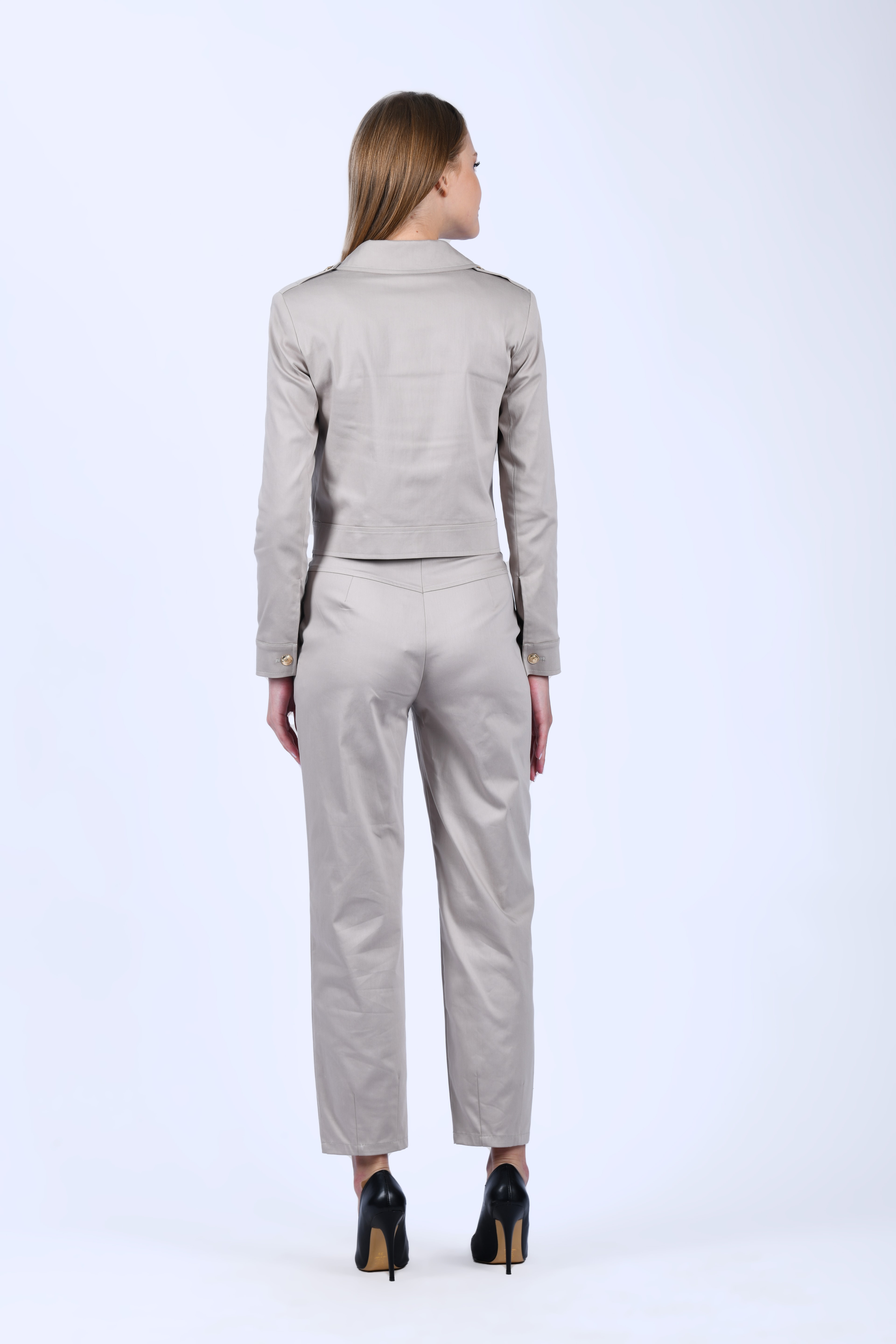 Taş Yüksek Bel Pantolon - QP191