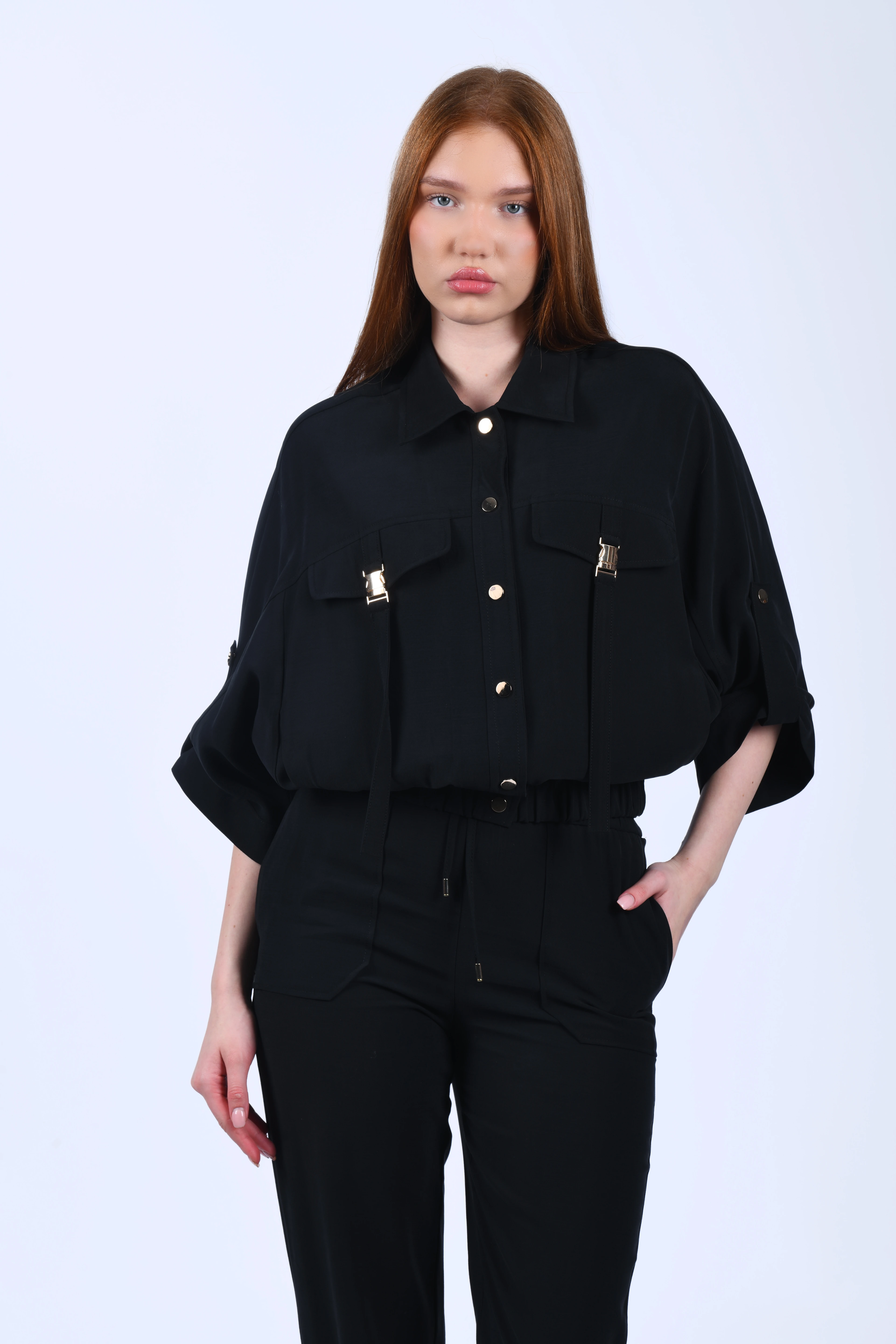 Siyah Gömlek Ceket - QC95