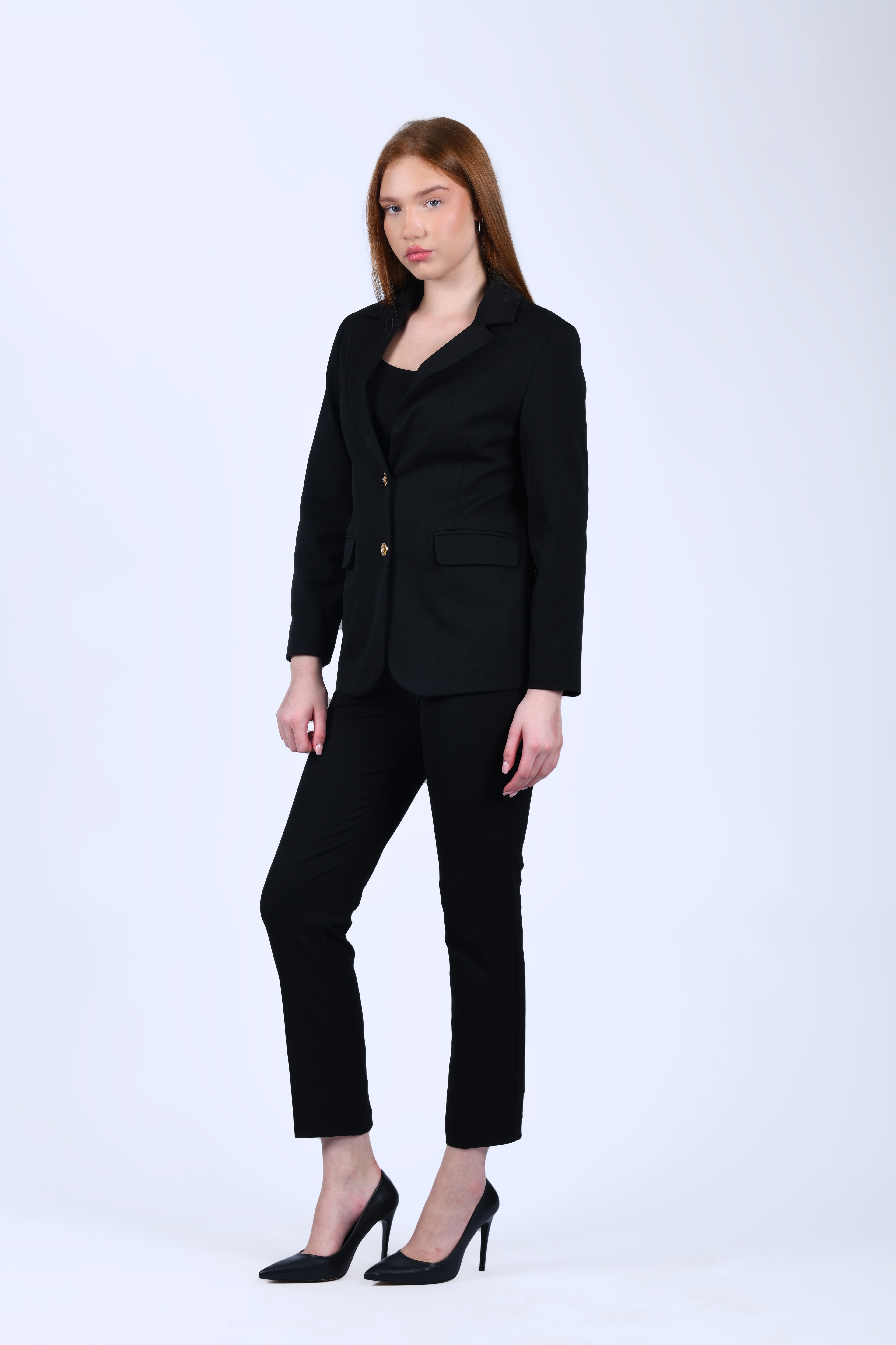 Siyah Kumaş Pantolon - QP190