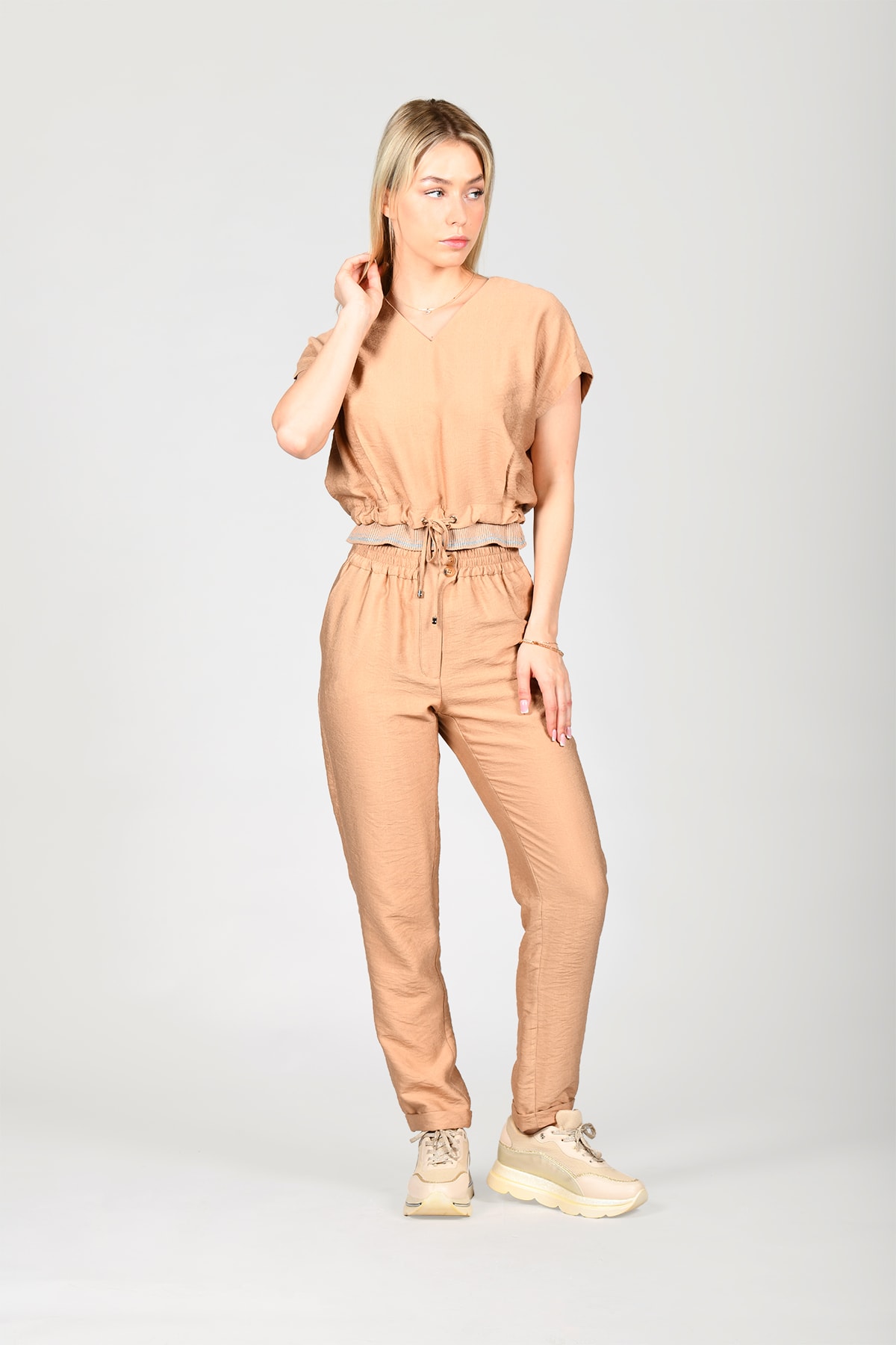 QP98 PANTOLON - Camel