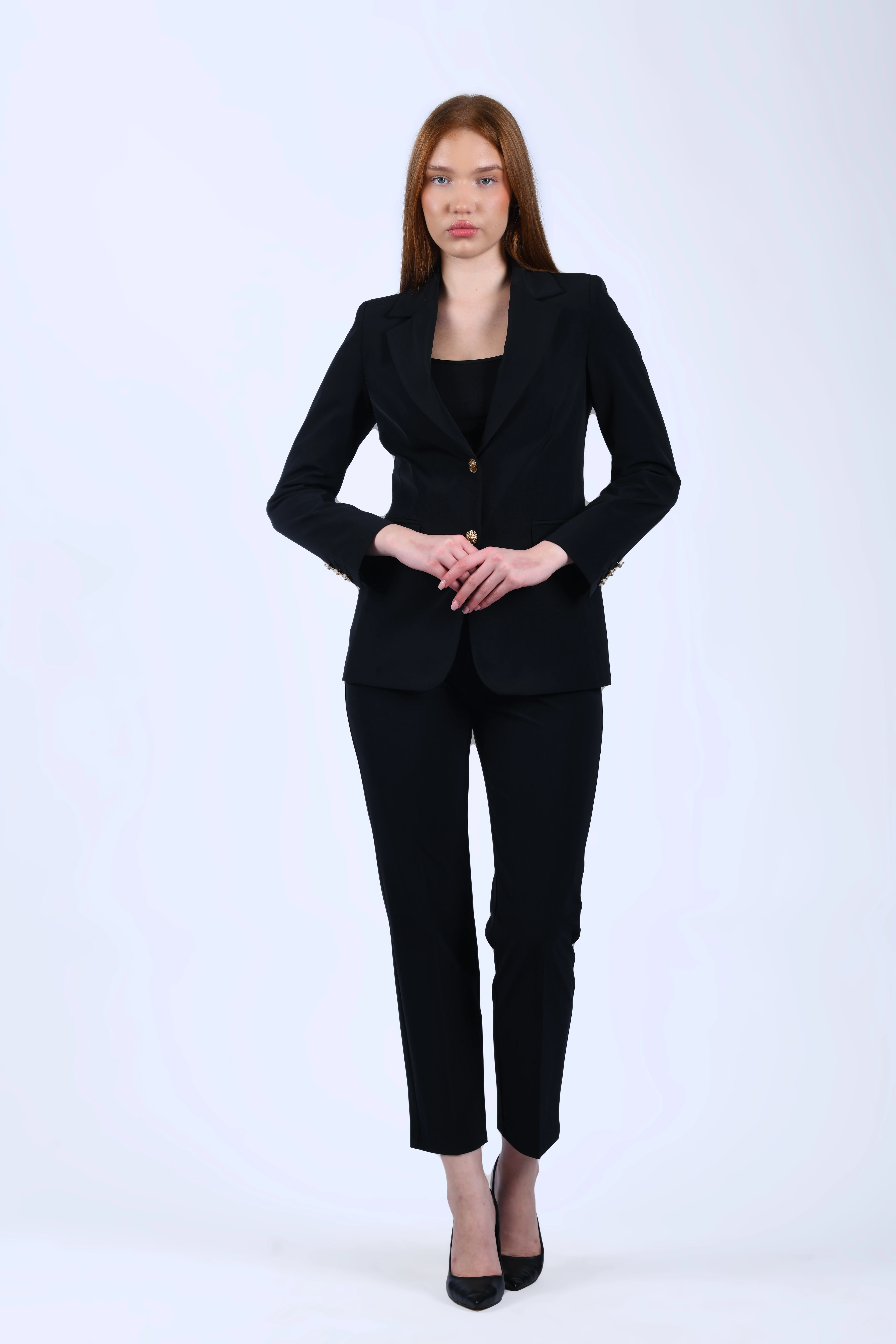 Siyah Blazer Ceket - QC92