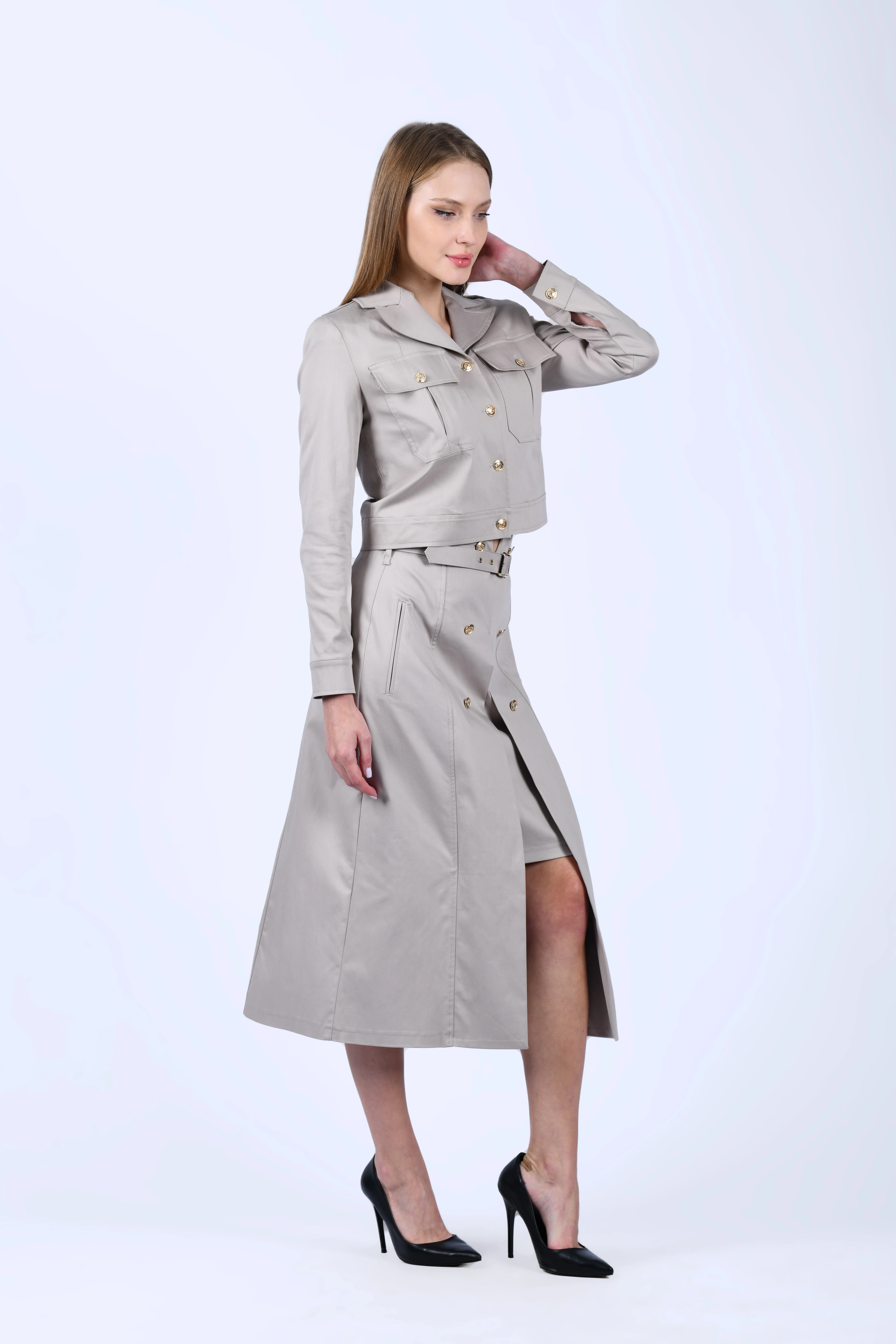 Taş Cepli Gömlek Ceket - QC94