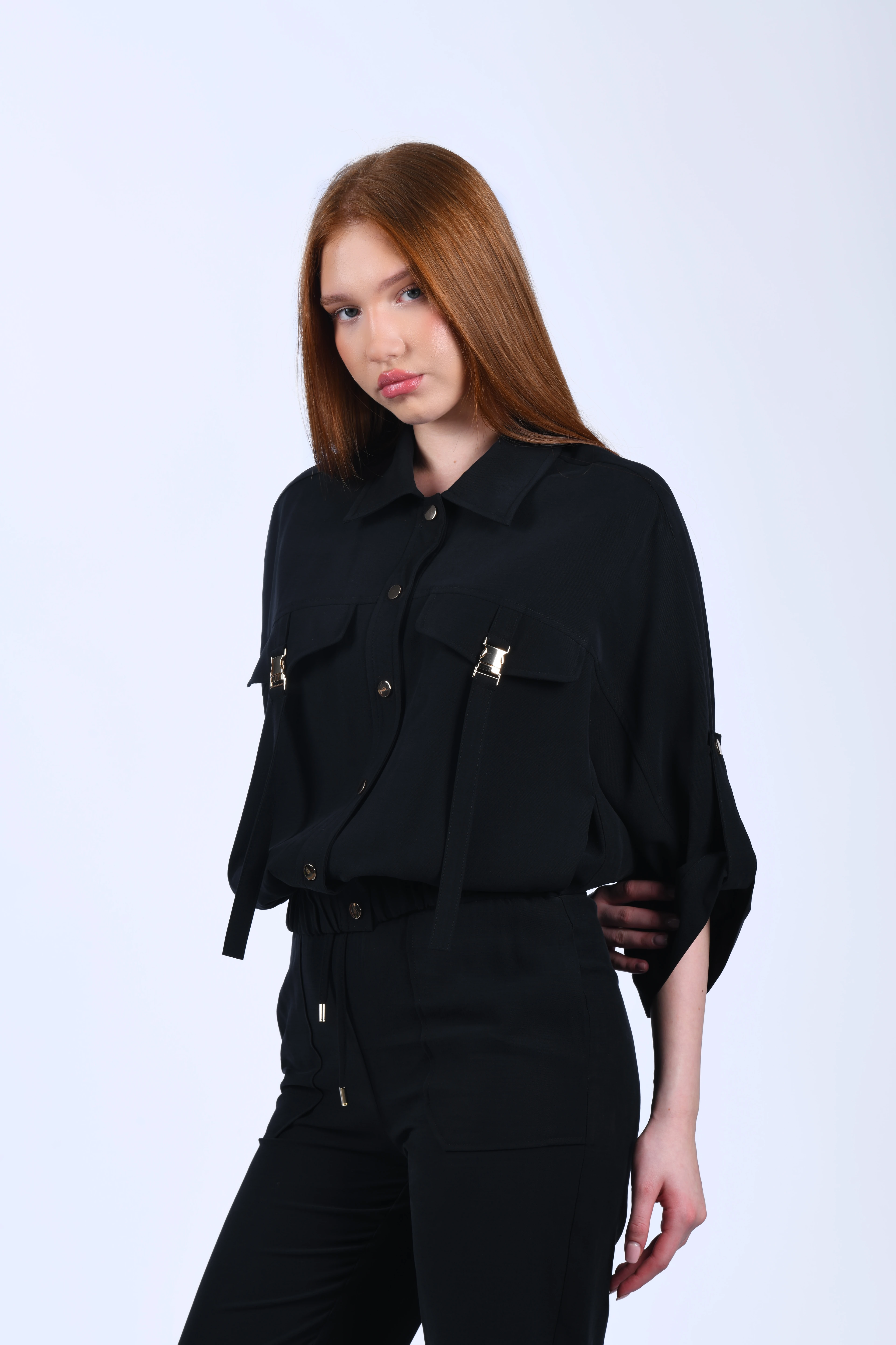 Siyah Gömlek Ceket - QC95