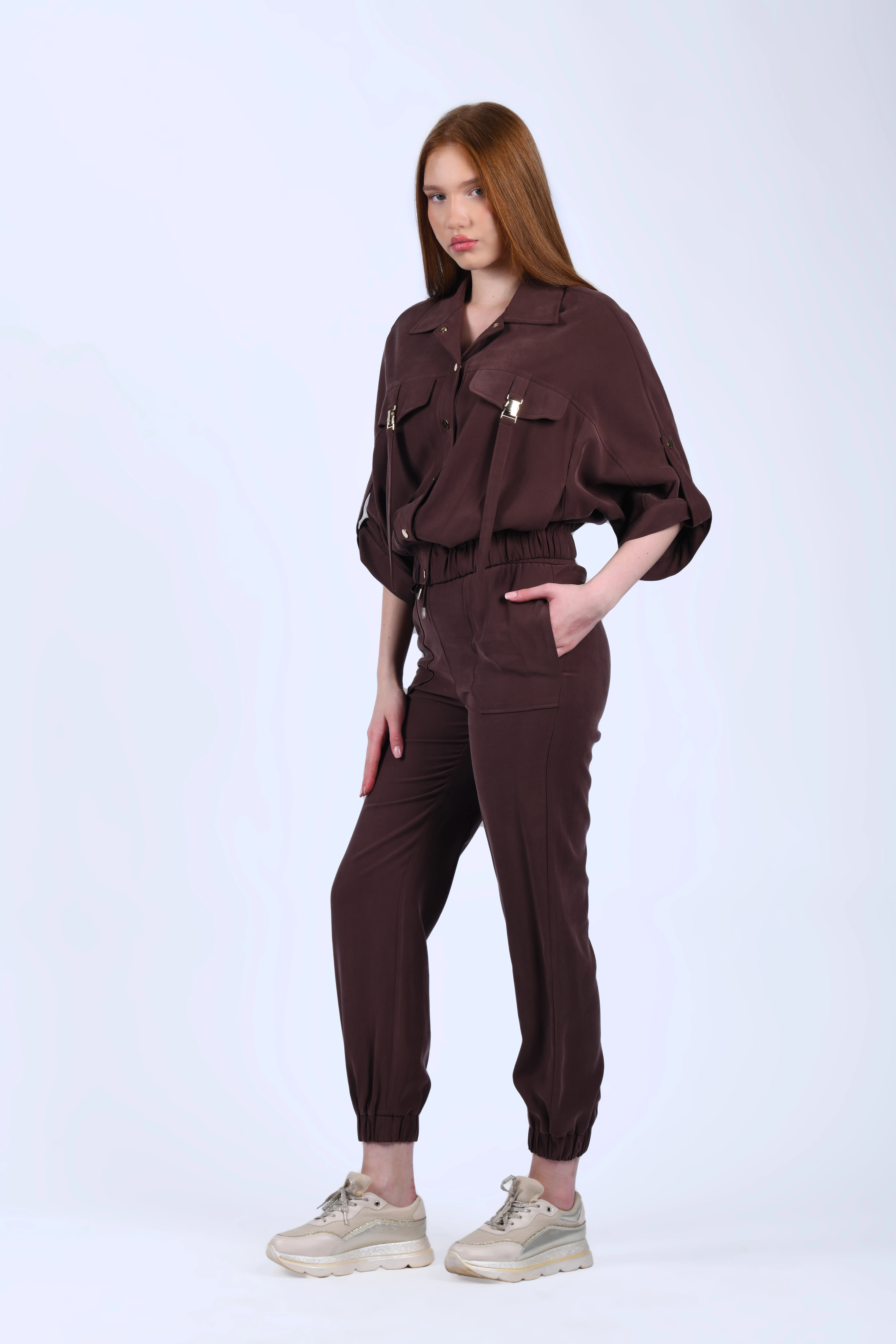 Kahve Gömlek Ceket - QC95