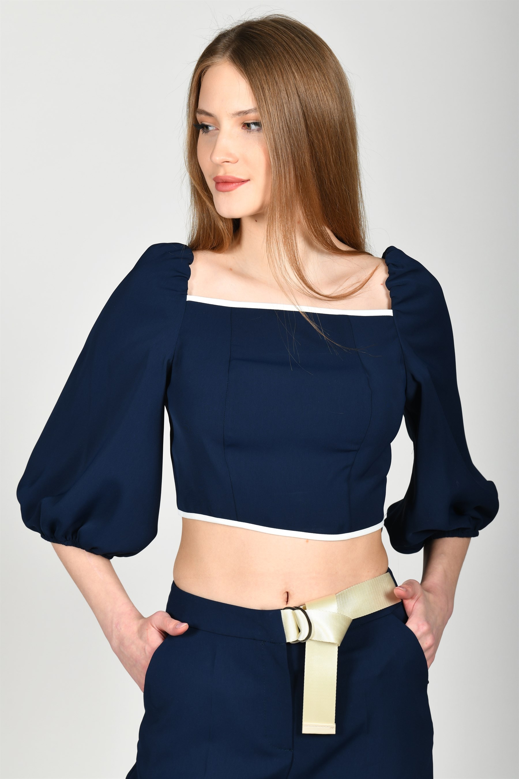 QB64 ADRIANA BLUZ - Lacivert