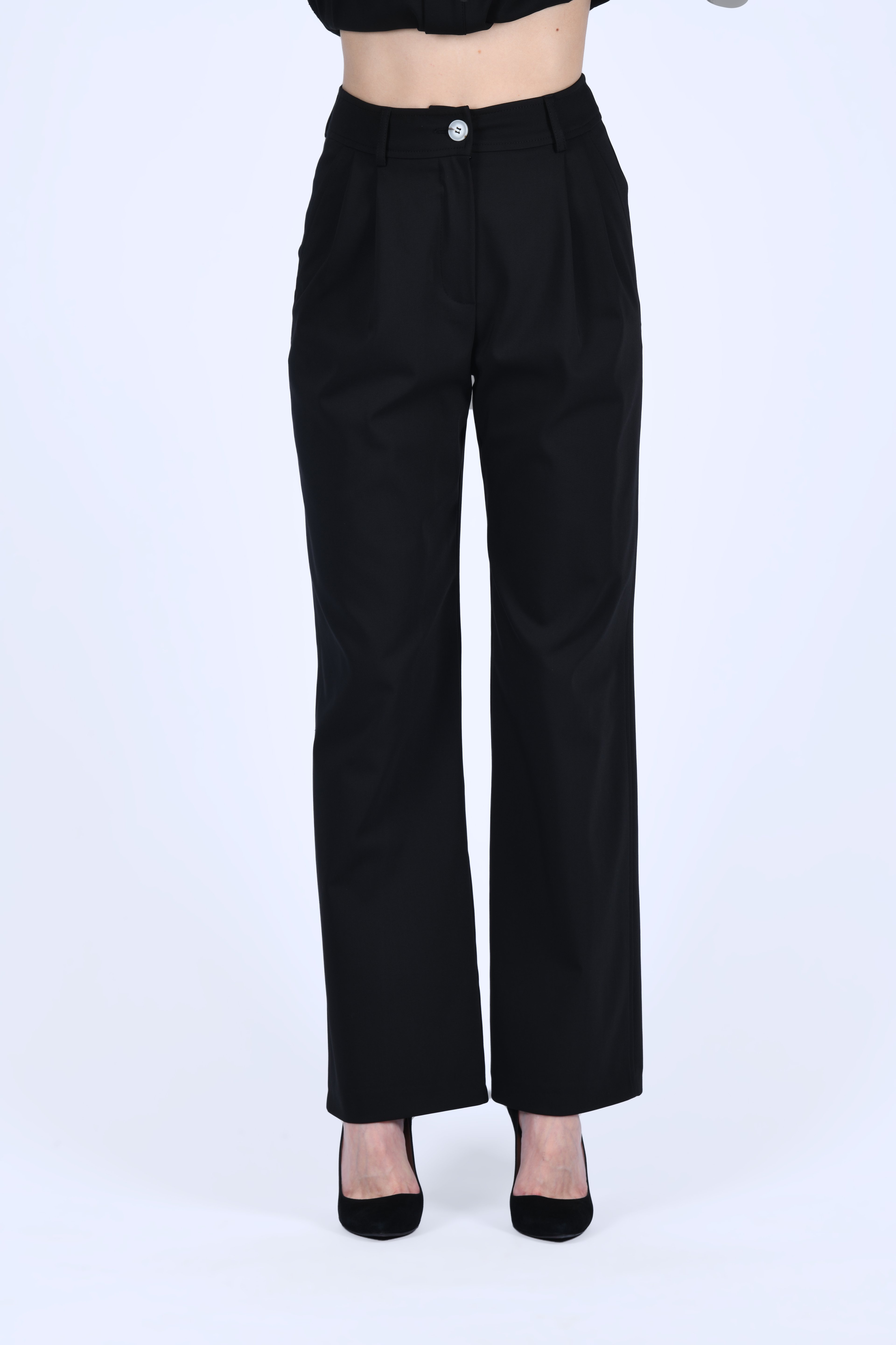 Siyah Normal Bel Pantolon - LP178