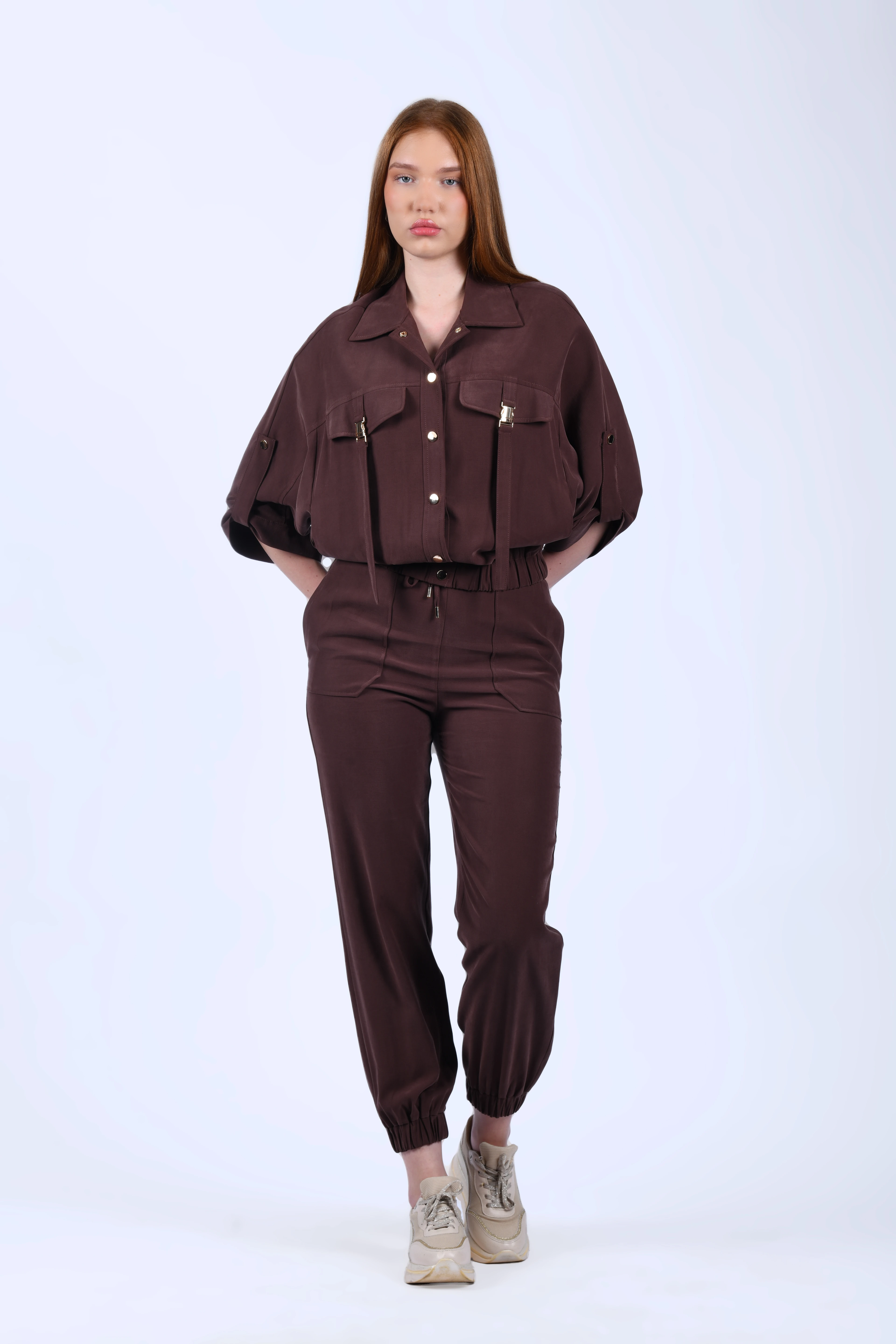 Kahve Gömlek Ceket - QC95