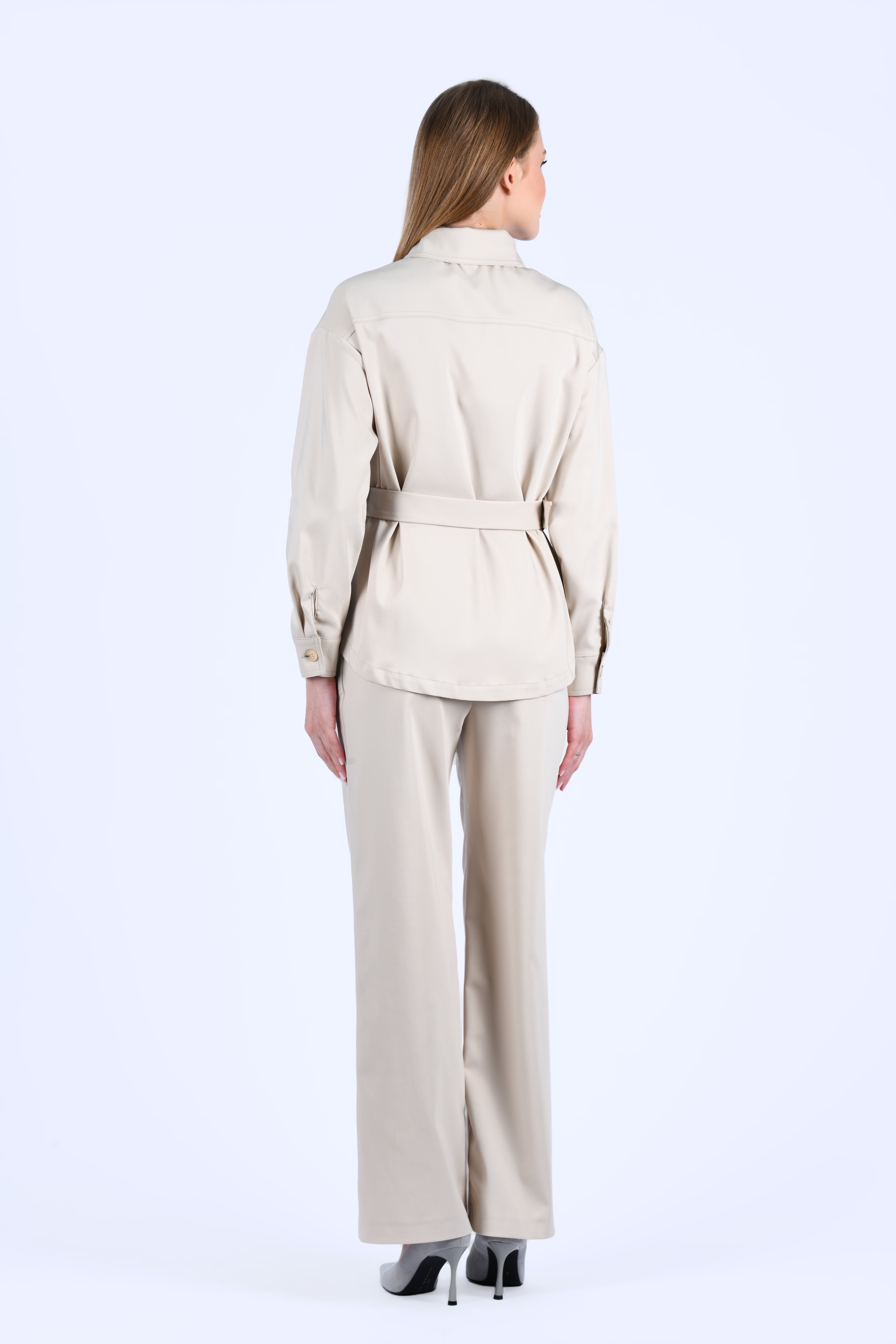 Bej Normal Bel Pantolon - LP178