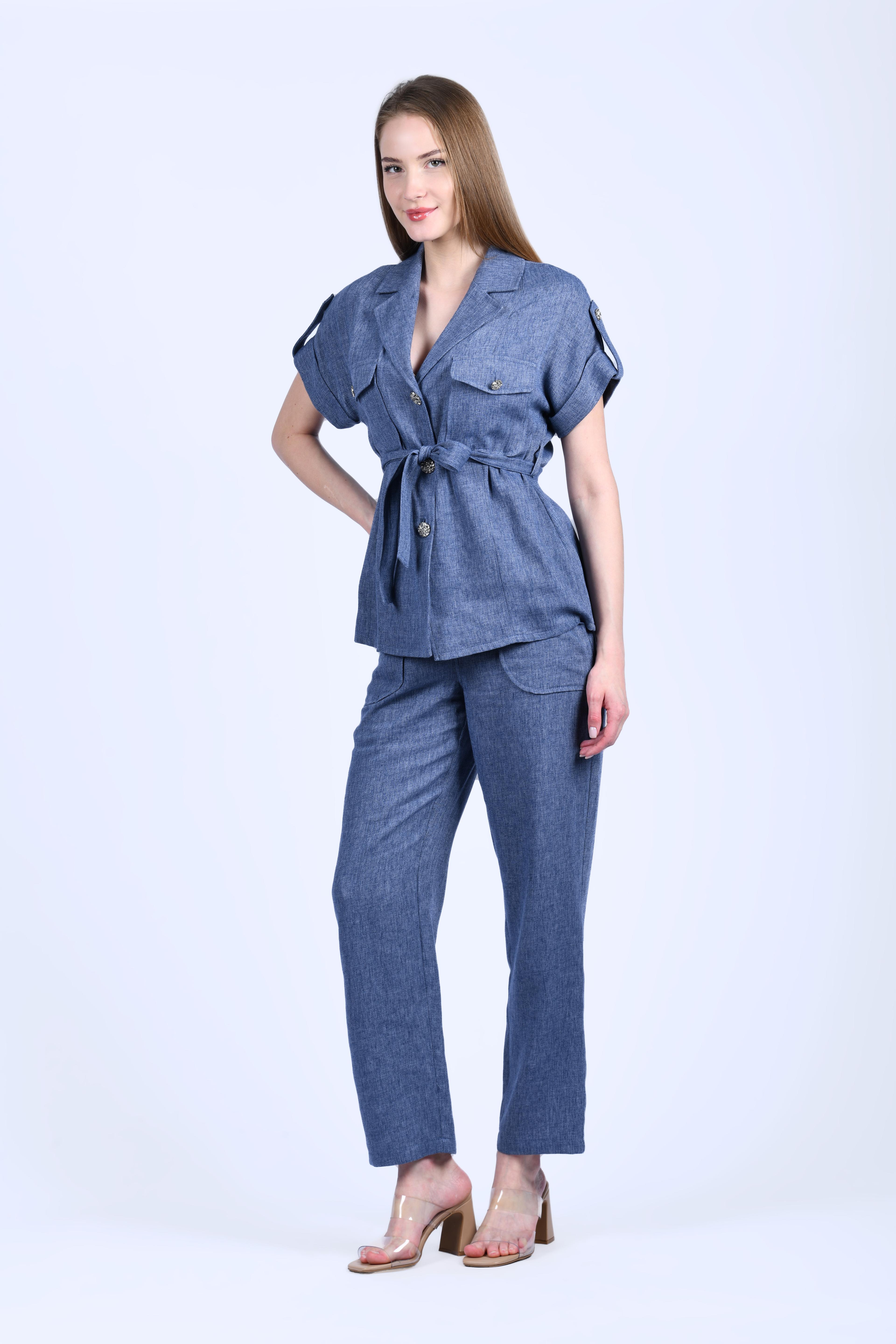 İndigo Bol Pantolon - QP171