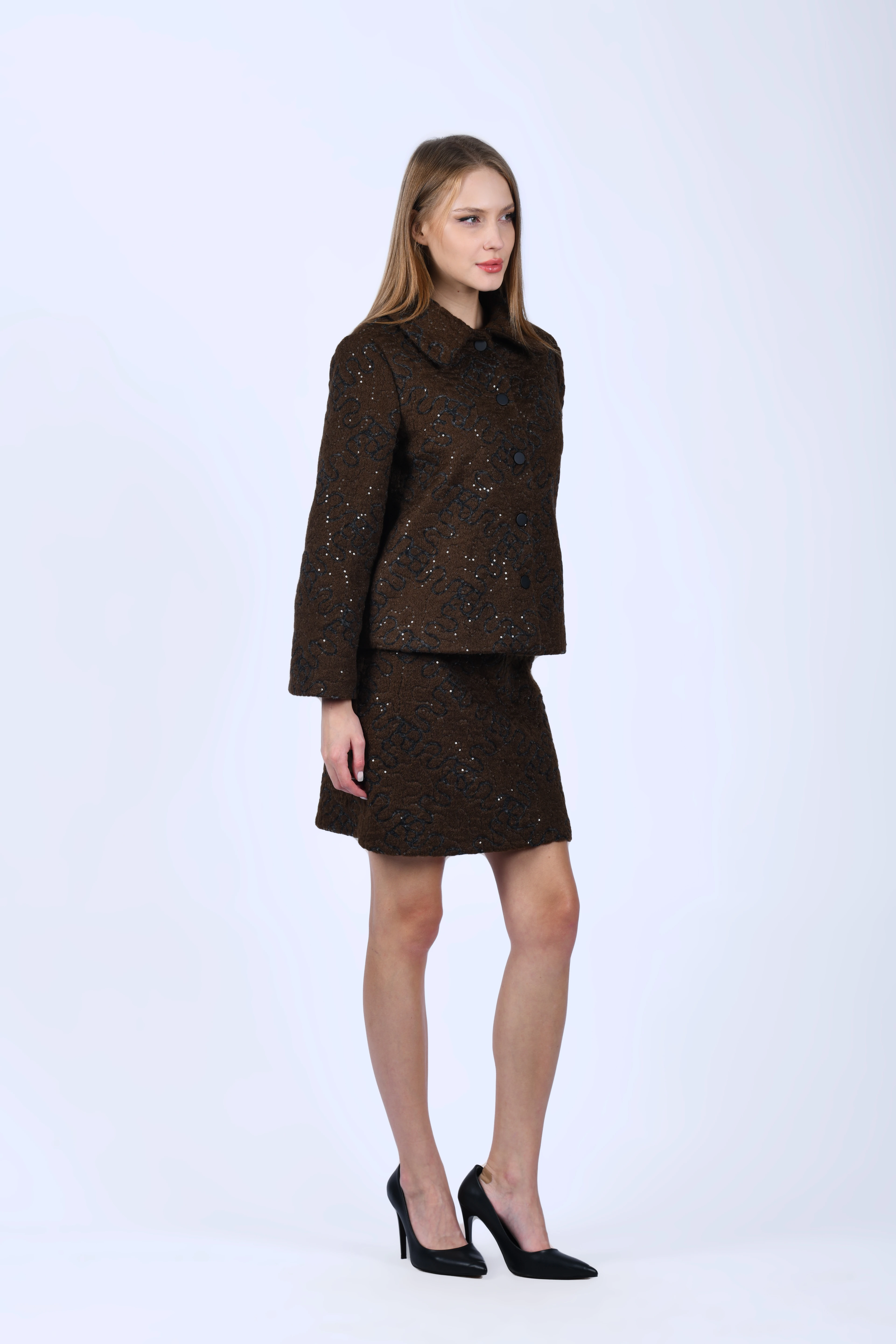 Kahve Kısa Mont - QN25