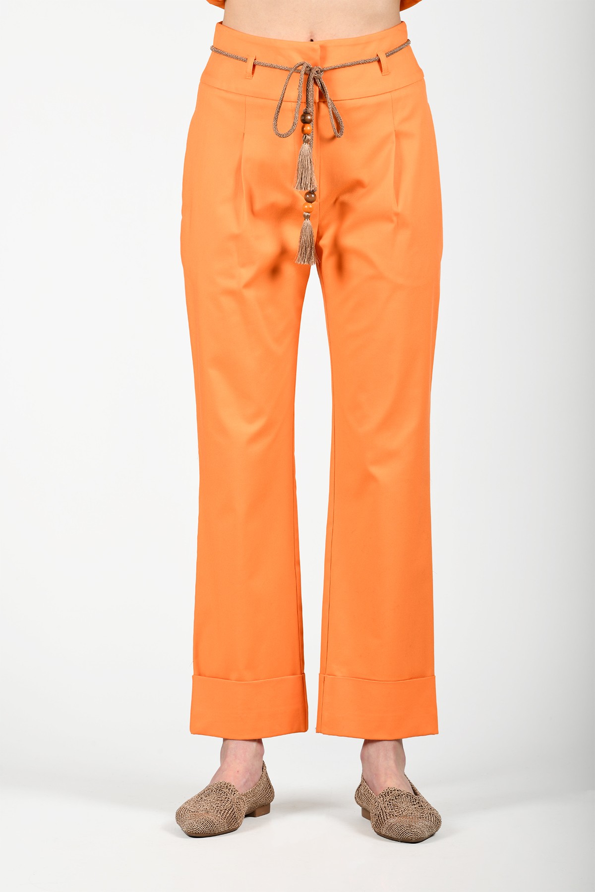 Oranj Şura Halat Kemerli Pantolon - LP136
