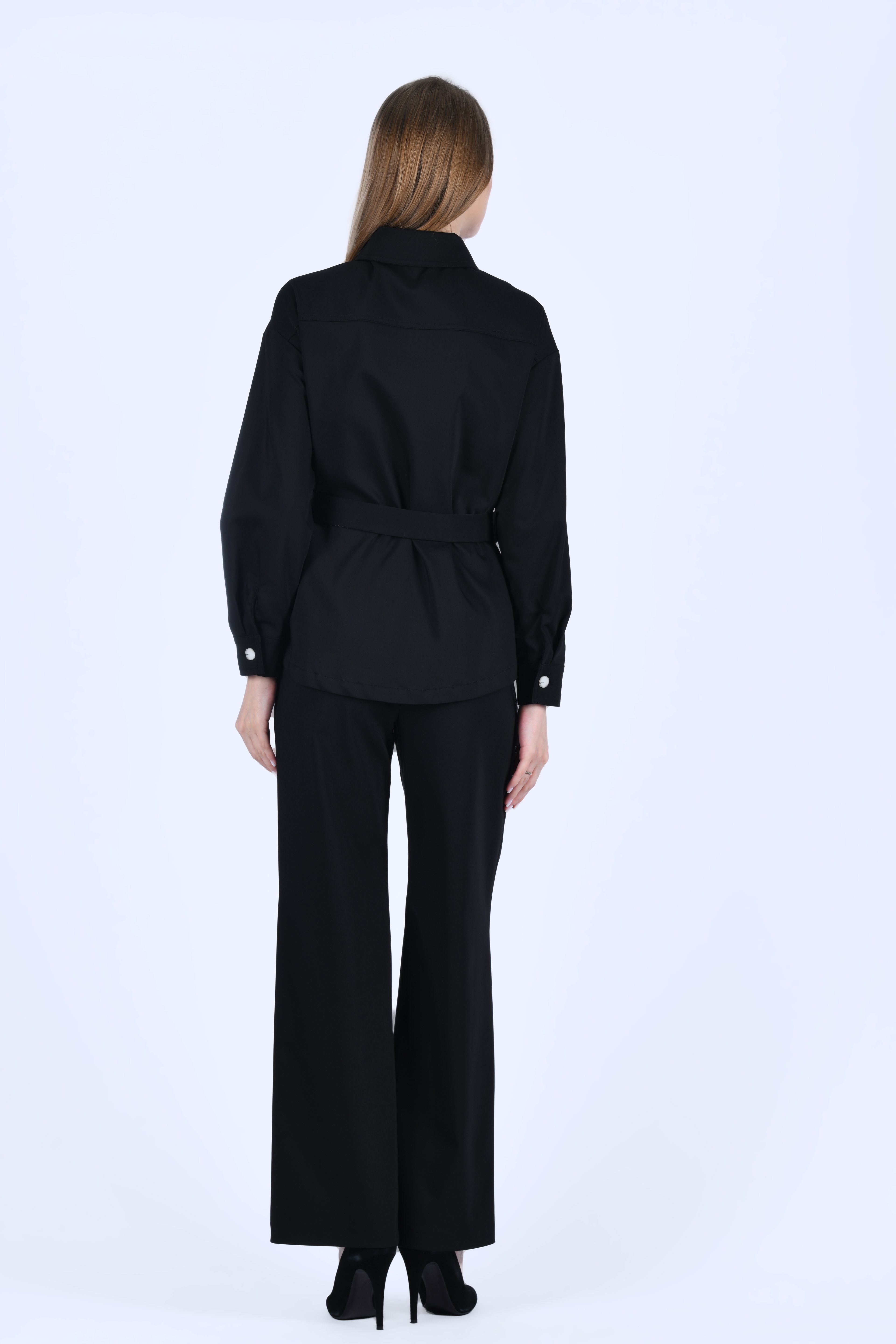 Siyah Normal Bel Pantolon - LP178