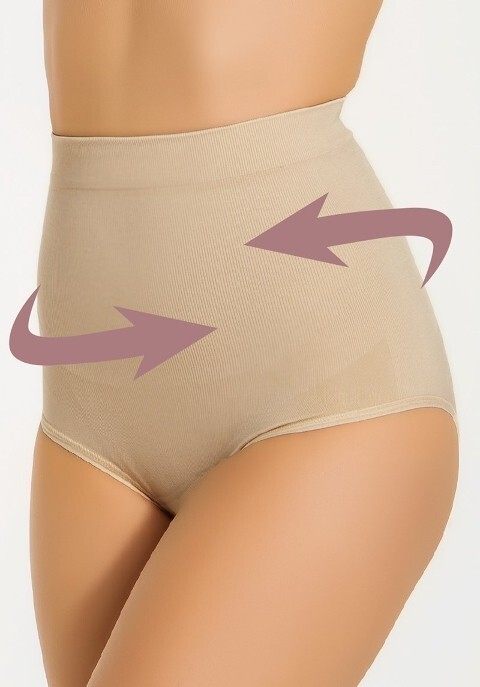 Miss fit 12596 Lazer Kesim Silikonlu Bato Slip  - Ten - 1