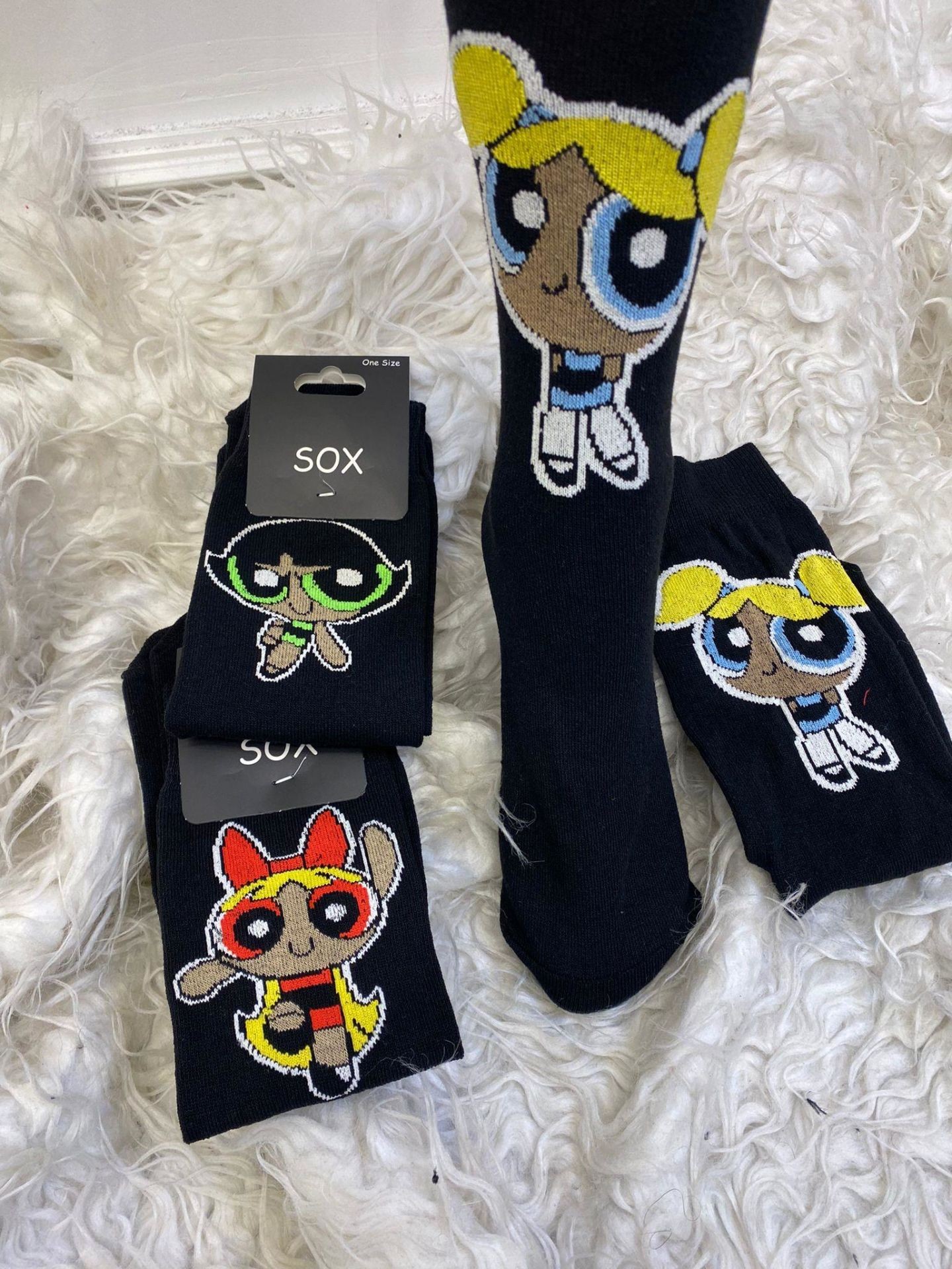 Powerpuff Girls Unisex Soket Çorap