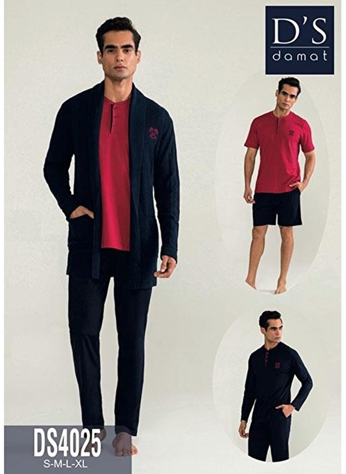 D'S Damat 4025 Erkek Robdöşambr Triko 5li Takım