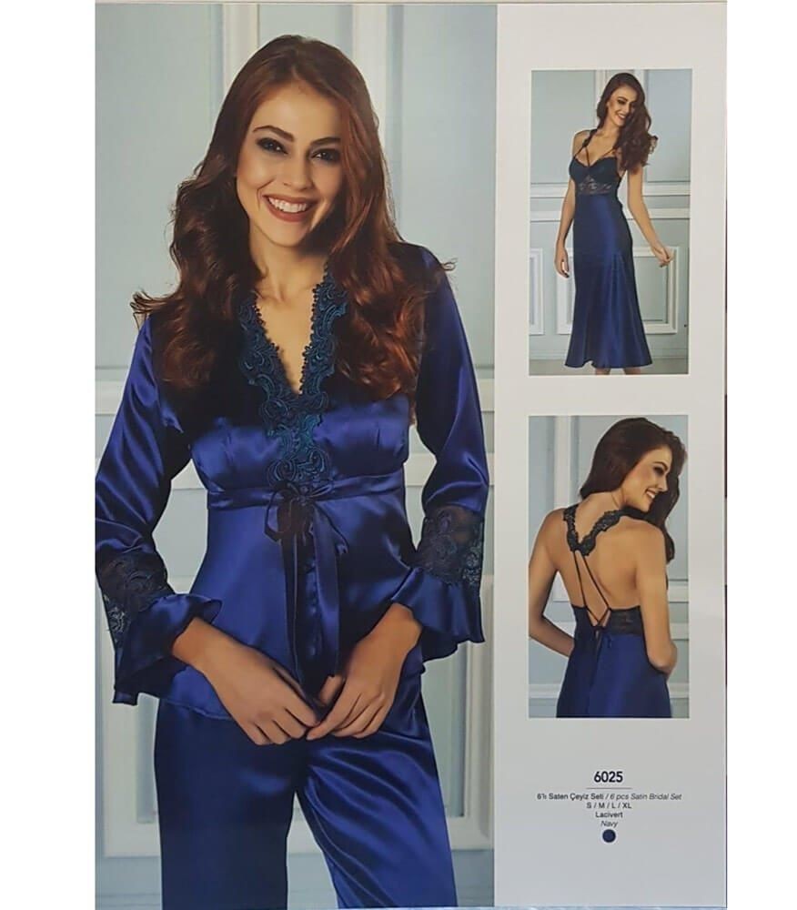 Pierre Cardin 6025 Kısa Gecelikli 6'lı Set