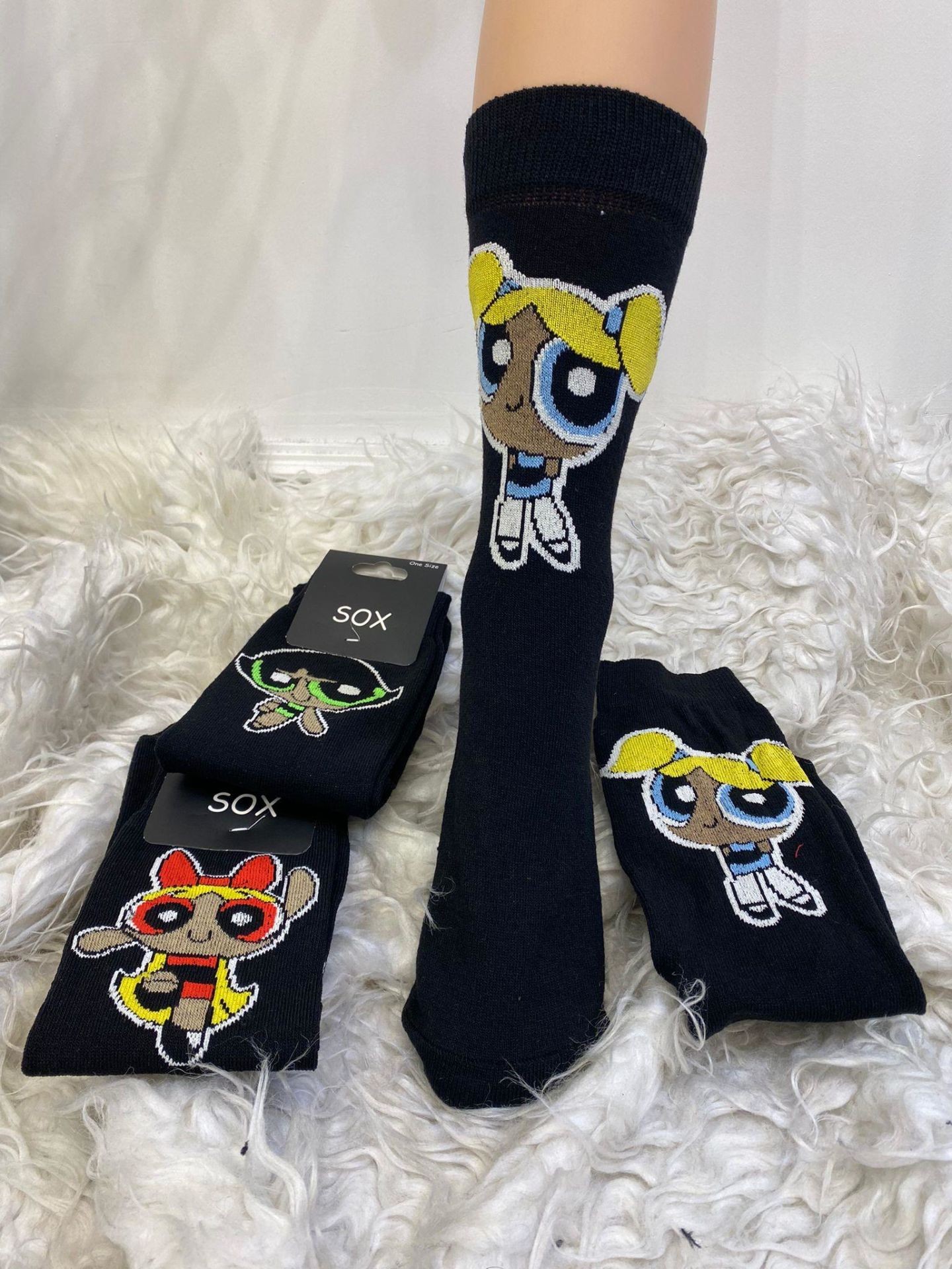 Powerpuff Girls Unisex Soket Çorap