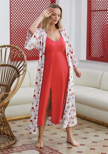 Eros Esk28542 Gecelik Sabahlık Takım