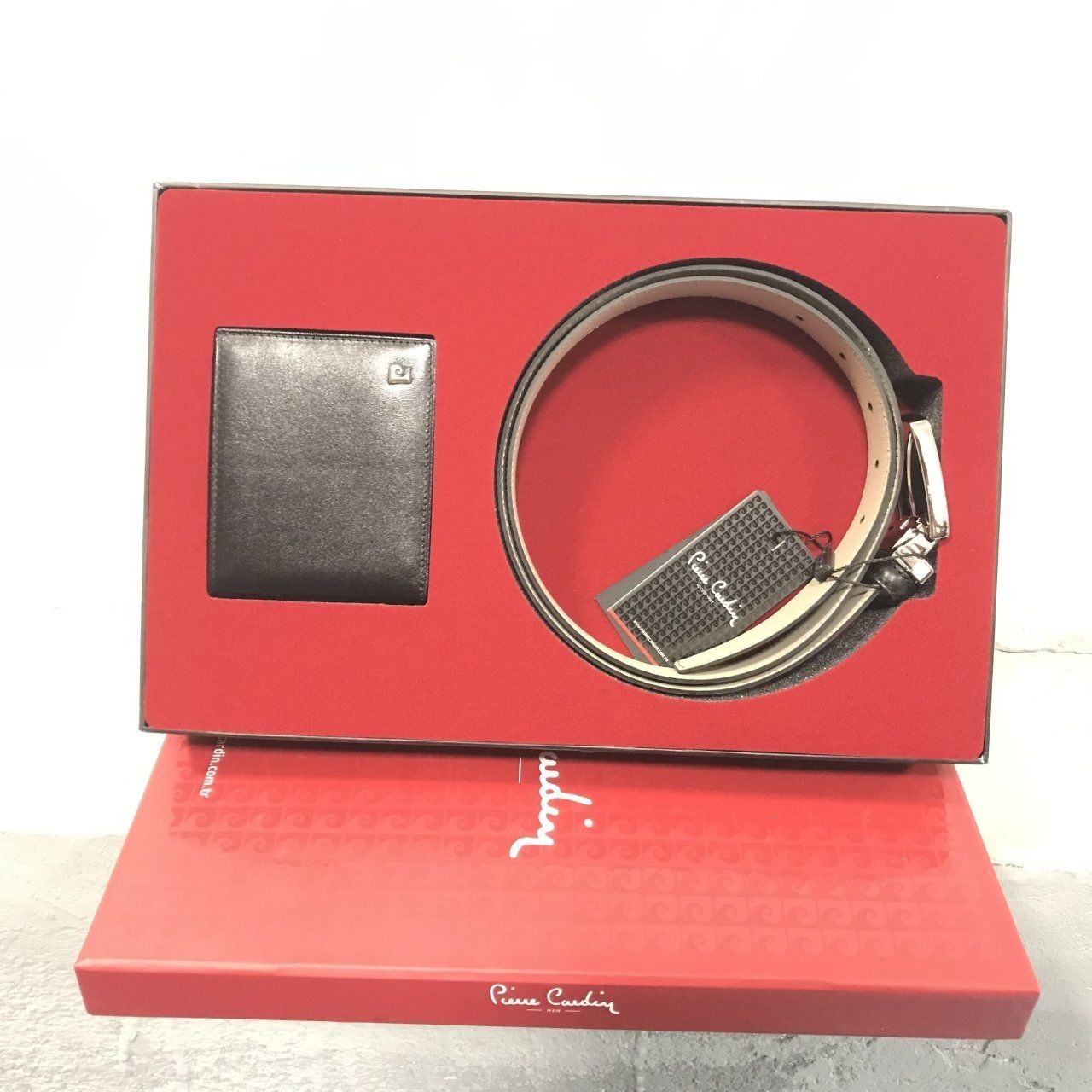 Pierre Cardin 01 %100 Deri Kemer-Cüzdan Seti