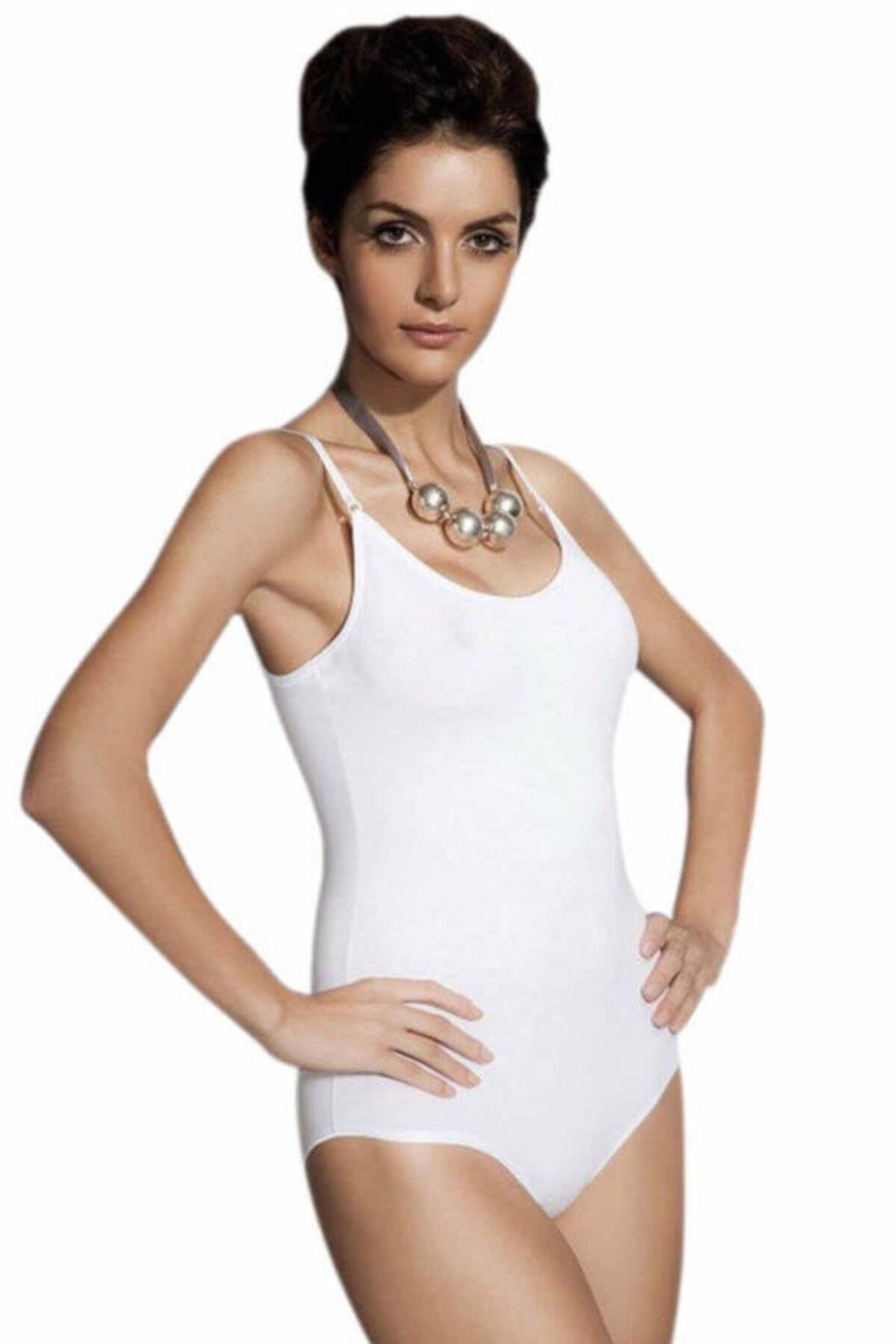 Doreanse 12101 Kadın Modal Ayarlanabilir İp Askılı Çıtçıtlı Body