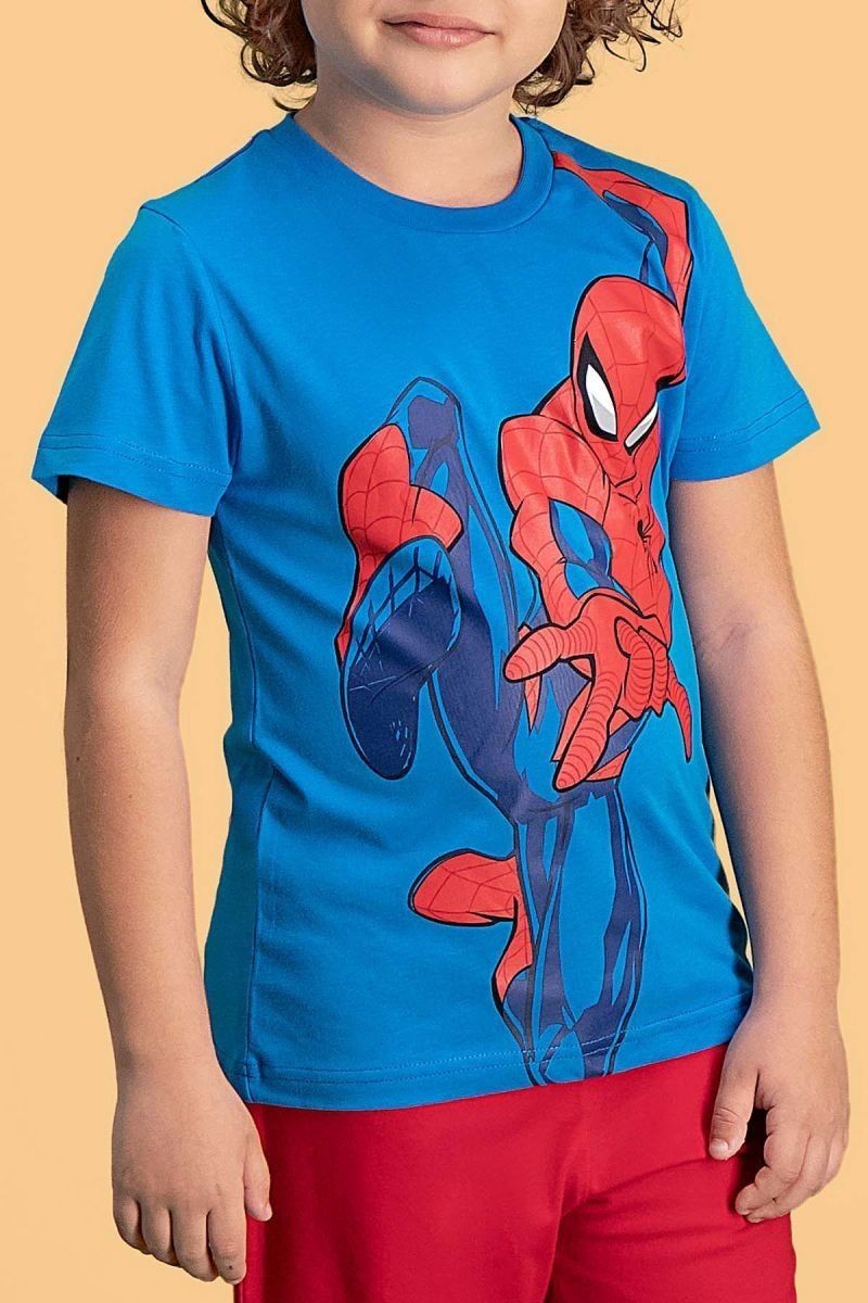 Spiderman 4143-2 Erkek Çocuk Kapri Kısa Kol Pijama Takımı