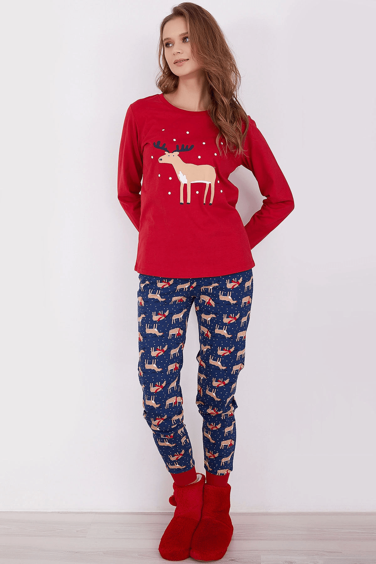 Rolypoly Rp2921-s-v1 Bayan Uzun Kol Pijama Takımı