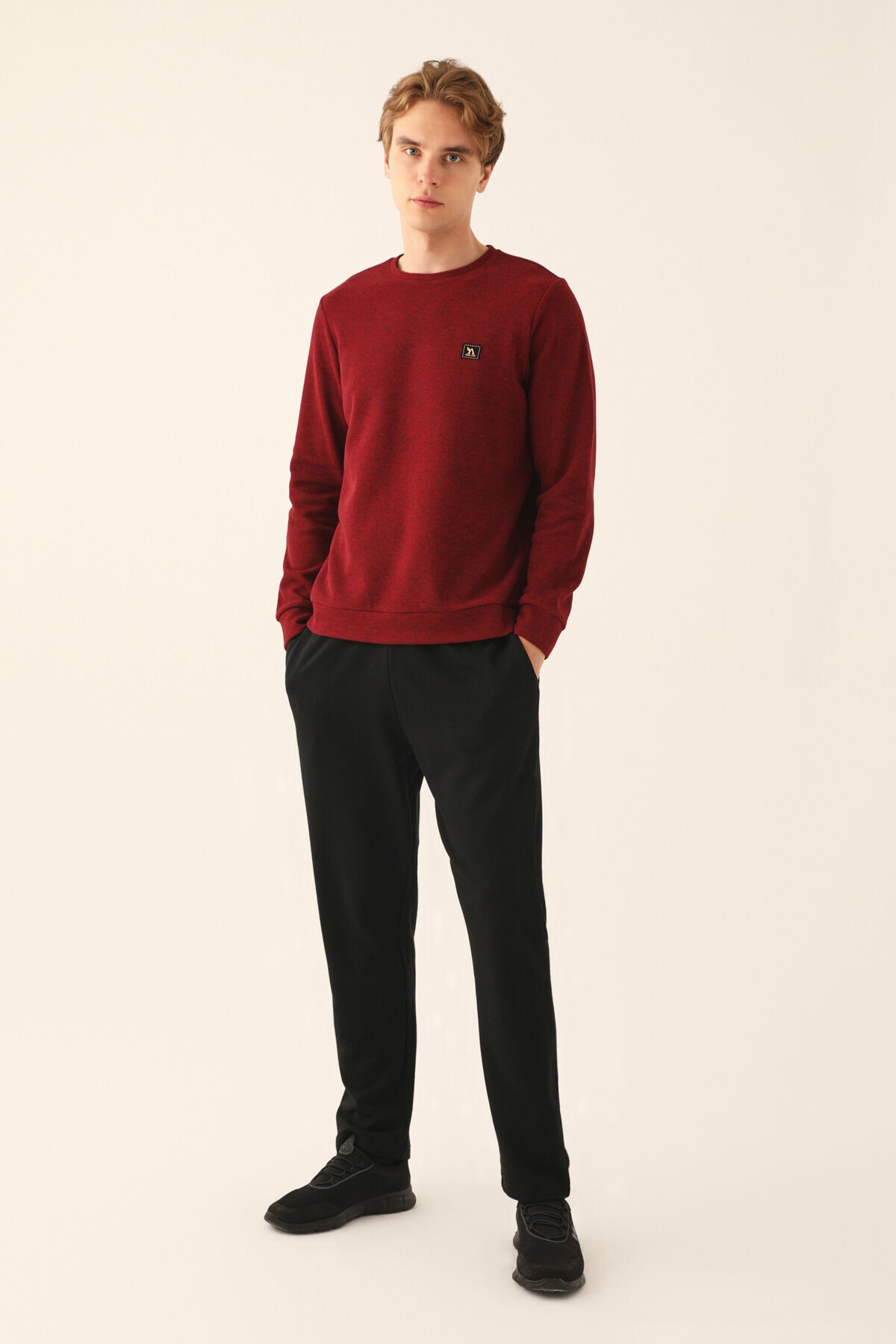 Arnetta 2782-S Erkek Uzun Kol Pijama Takım  - Bordo - L