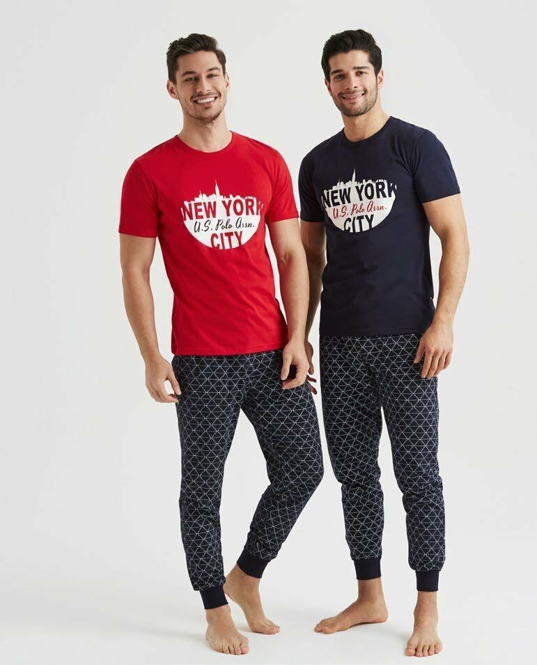 U.S. Polo Assn. 18007 Kısa Kol Erkek Pijama Takımı