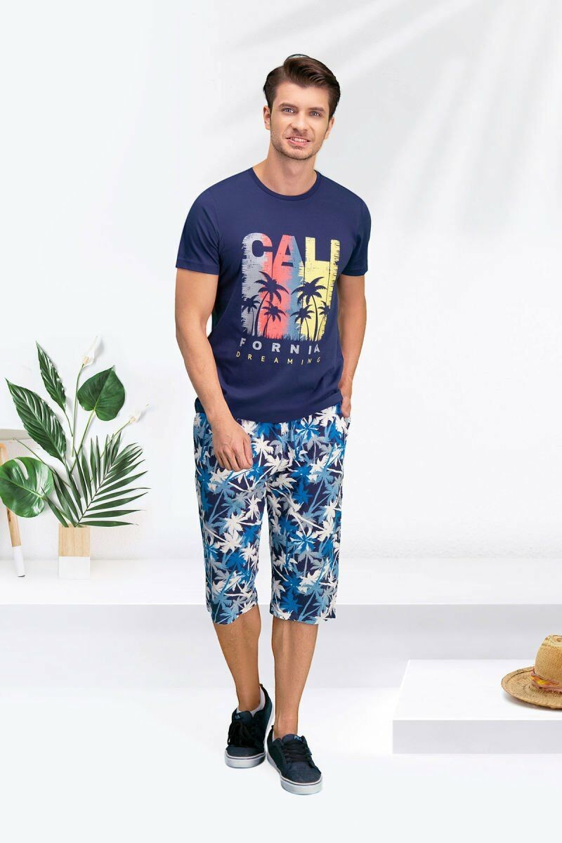 Arnetta 157-5 Kısa Kollu Erkek Kapri Pijama Takımı