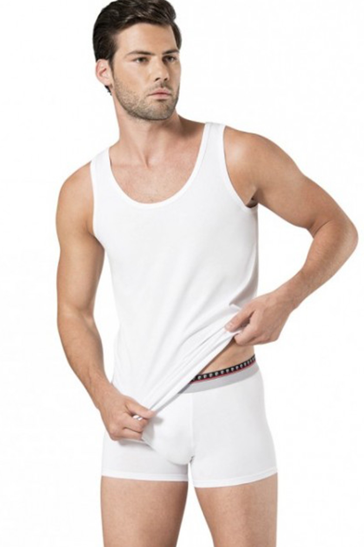 Pierre Cardin 150 Erkek Atlet Boxer Takım  - BEYAZ - L