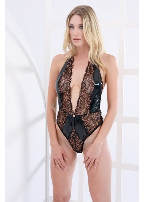 Moonlight 9477 Kadın Fantezi Body  - Siyah - L