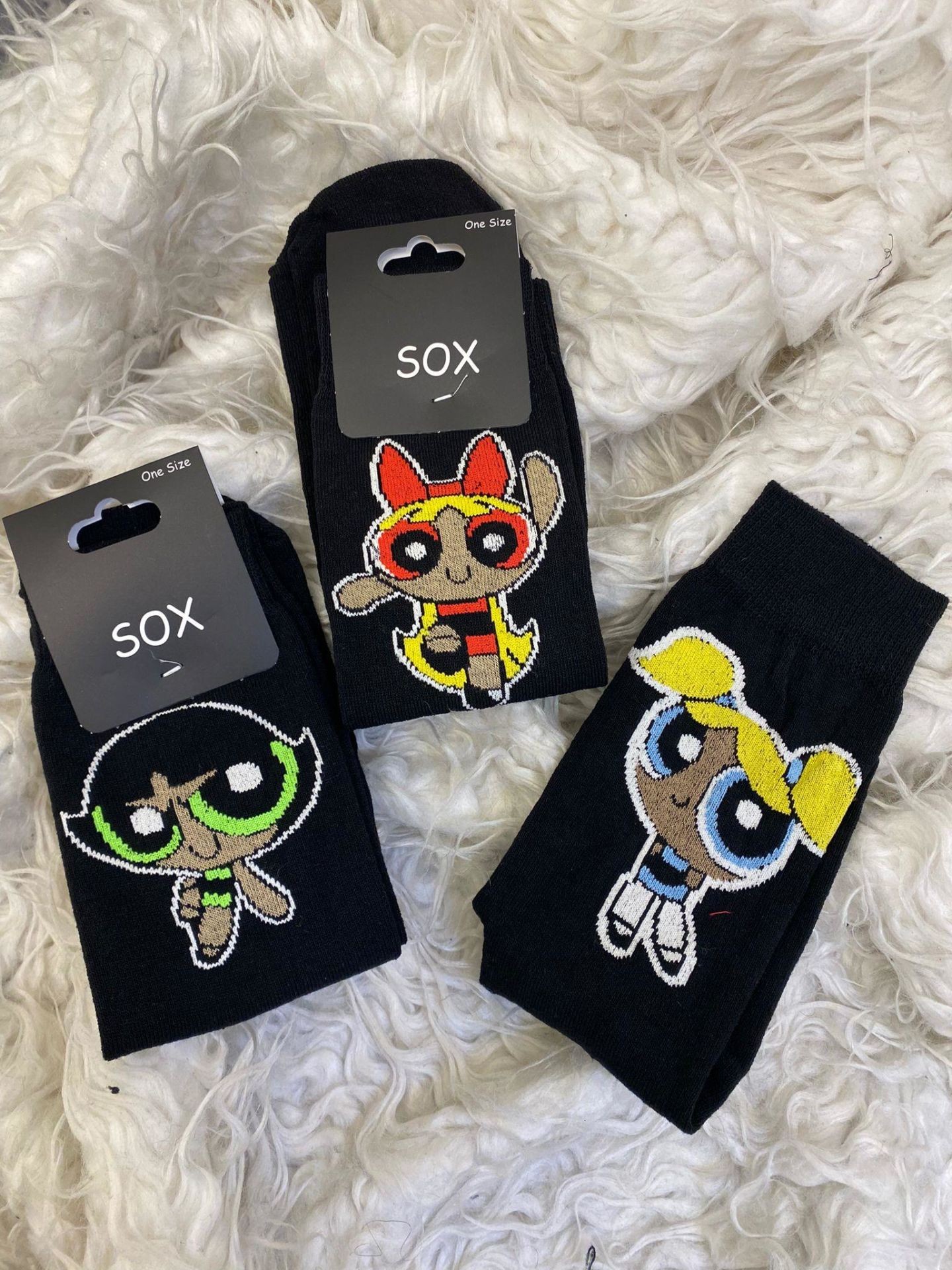 Powerpuff Girls Unisex Soket Çorap