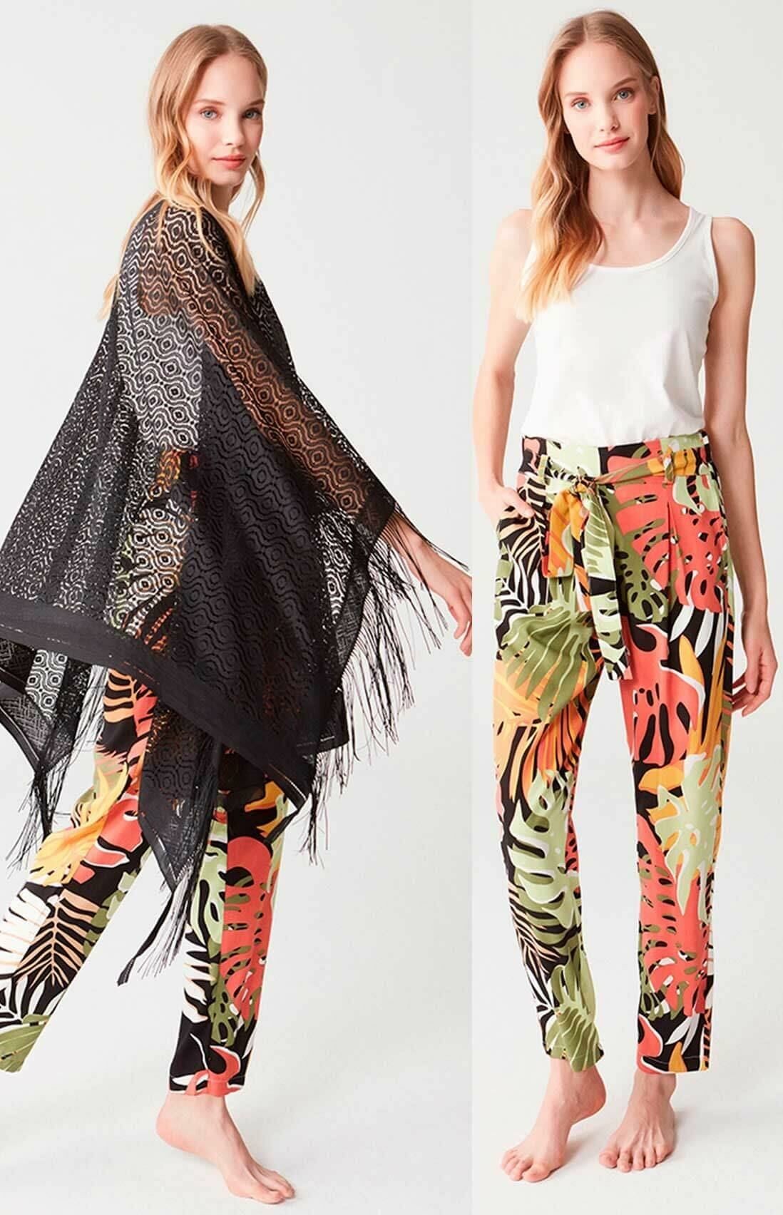 Mod 3302 Bayan 3'lü Sabahlıklı Pijama Takım